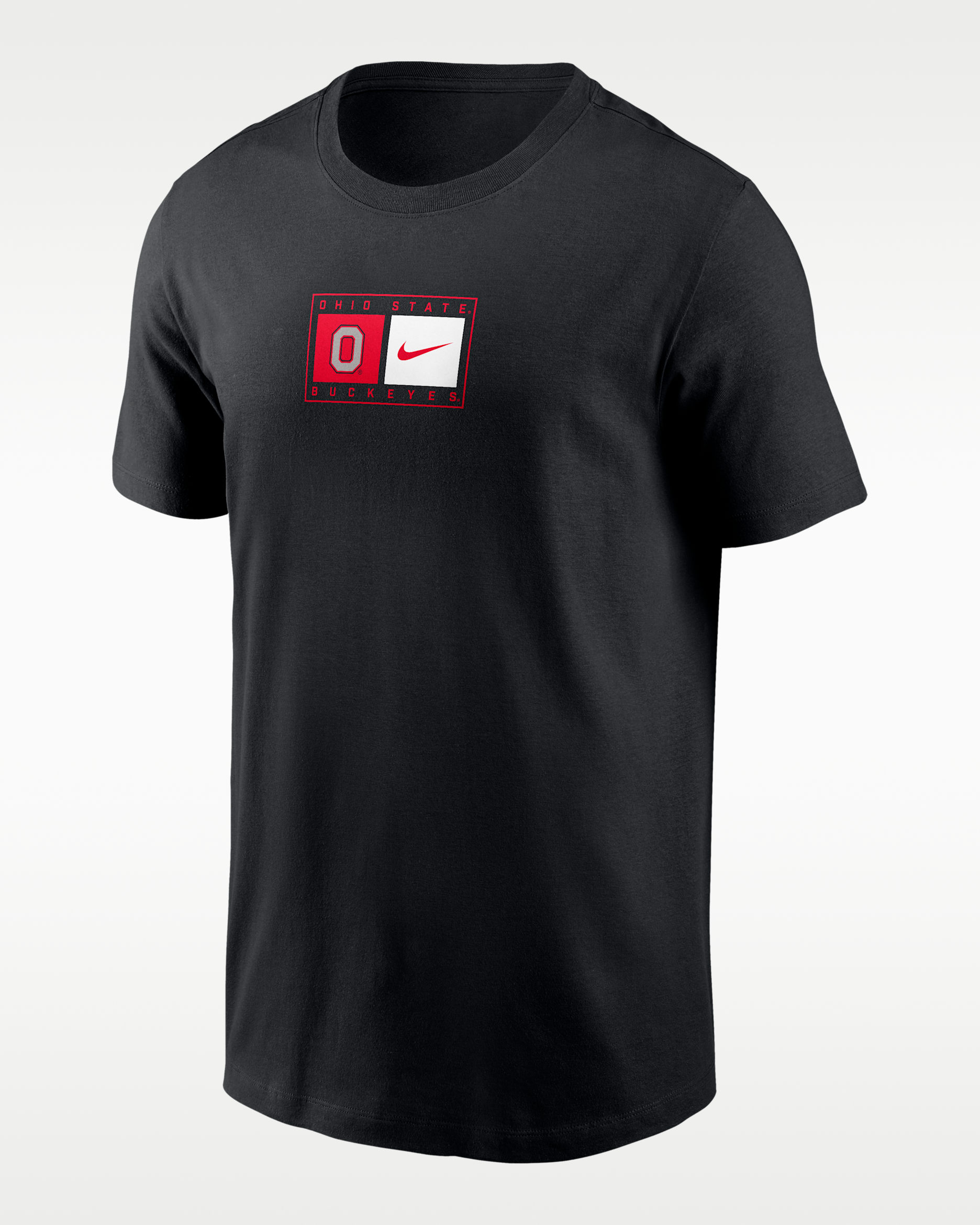 Ohio State Campus Logo Swoosh Men's Nike College T-Shirt - Black