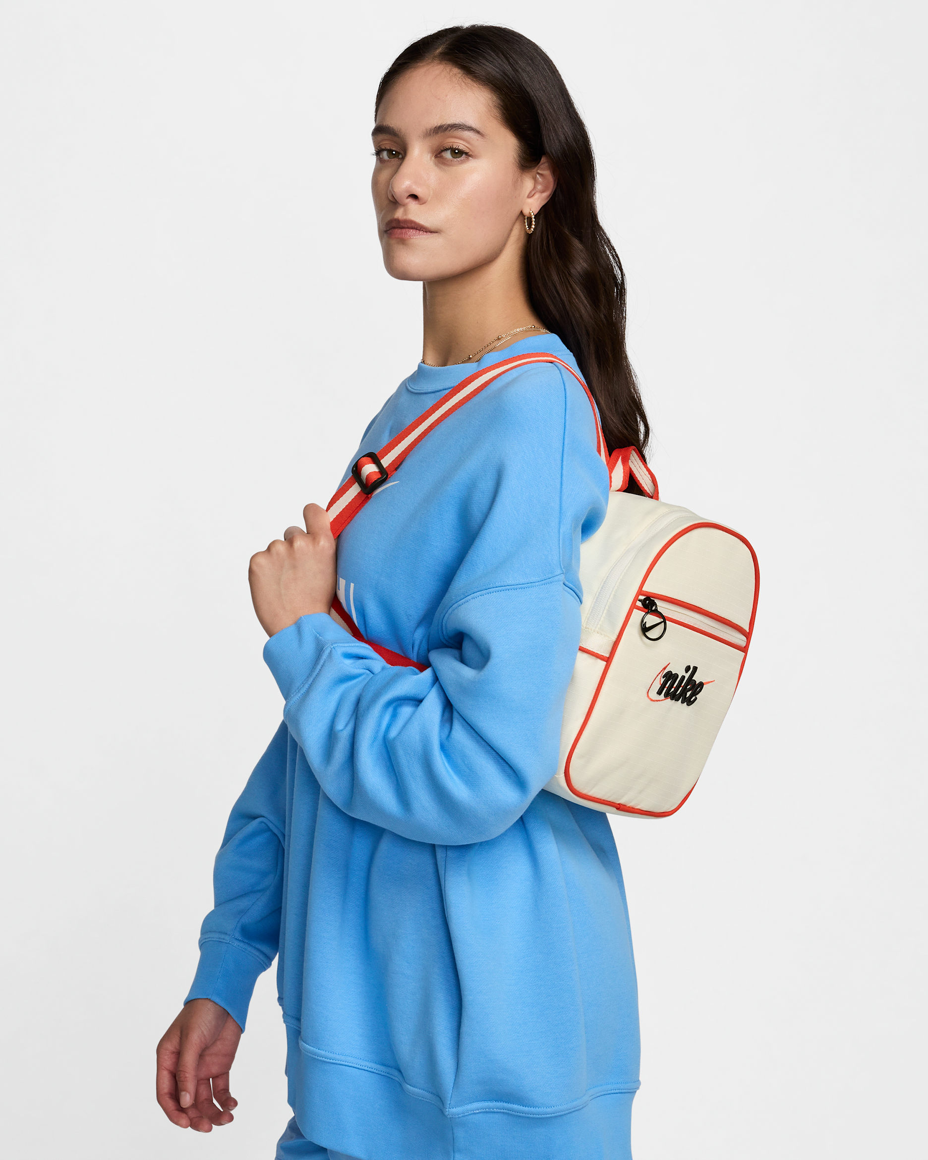 Nike Sportswear Futura 365 Mini Backpack (6L) - Coconut Milk/Picante Red/Black