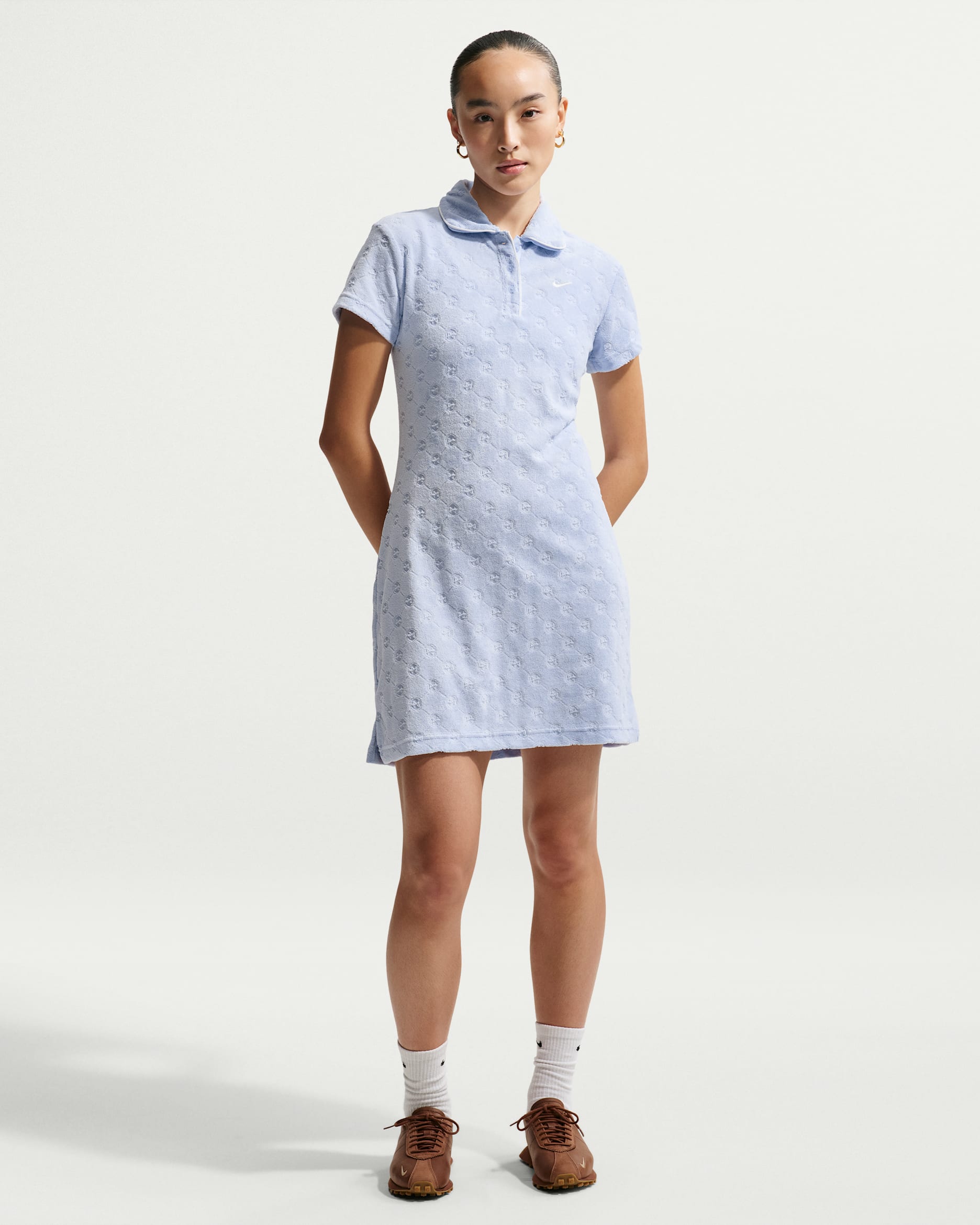 Vestido para mujer Nike Sportswear Chill Terry - Azul hidrógeno/Vela/Vela