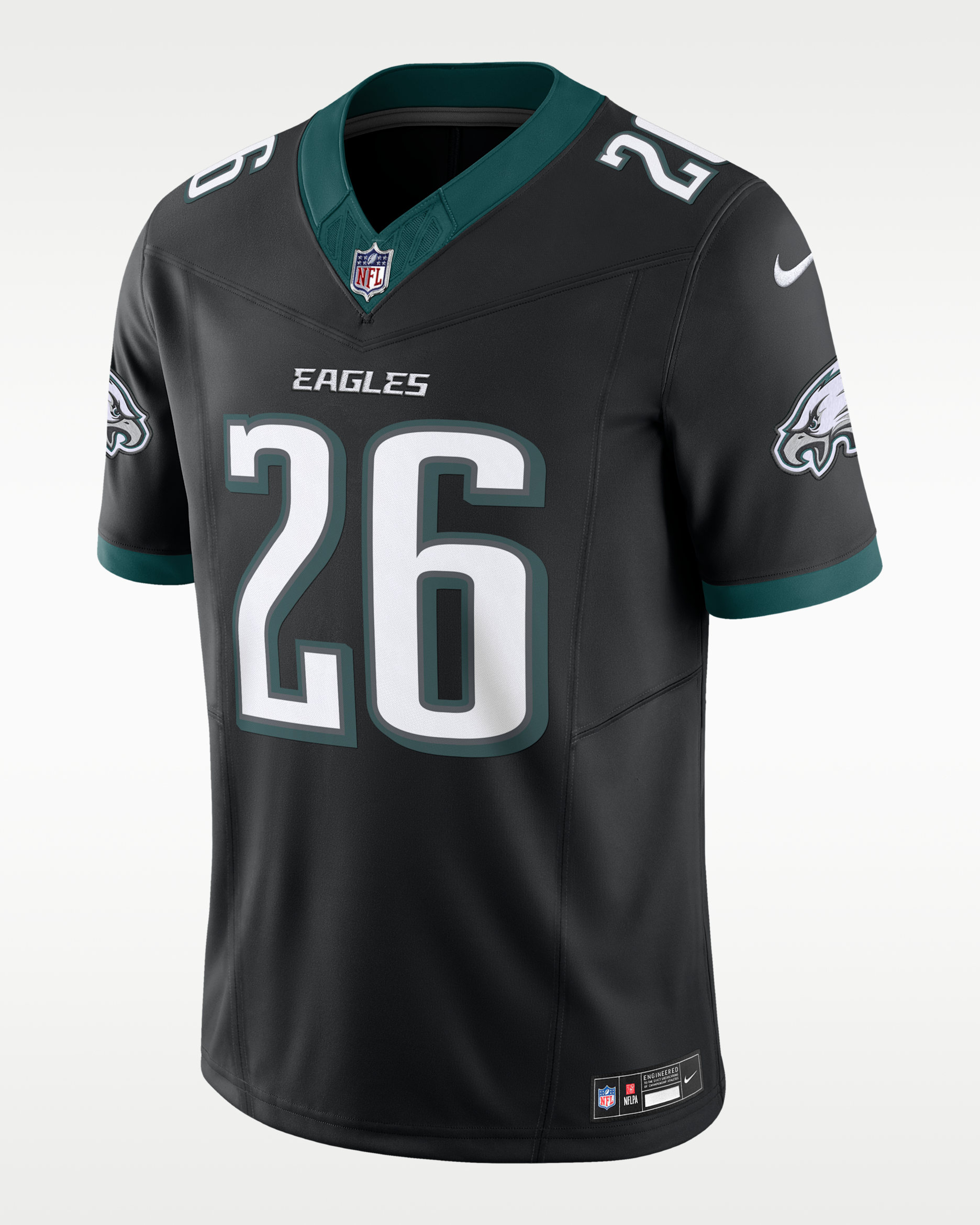 Jersey Nike Dri-FIT de la NFL Limited para hombre Saquon Barkley Philadelphia Eagles - Negro