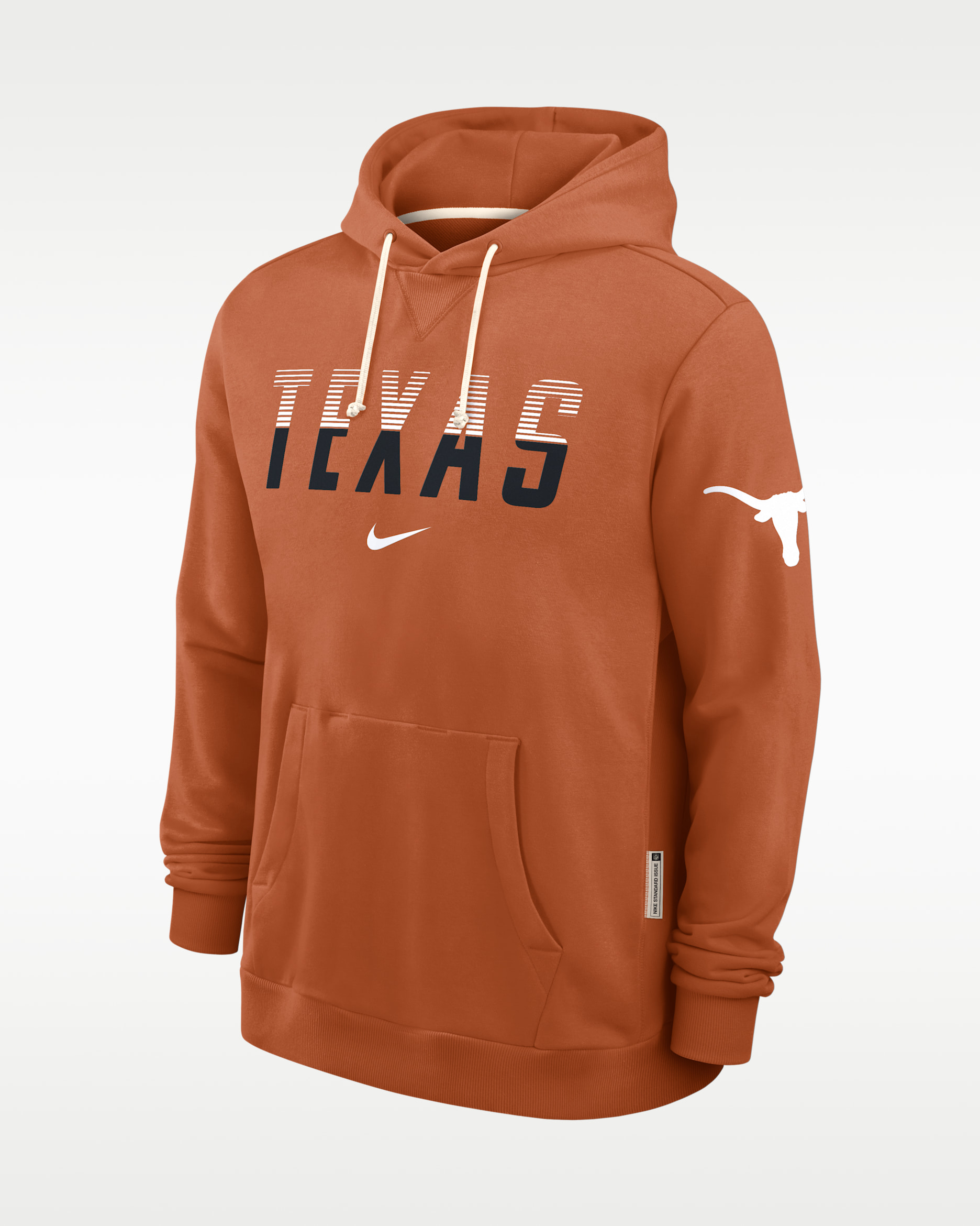 Texas Sideline Standard Issue Men's Nike Dri-FIT College Pullover Hoodie - Desert Orange