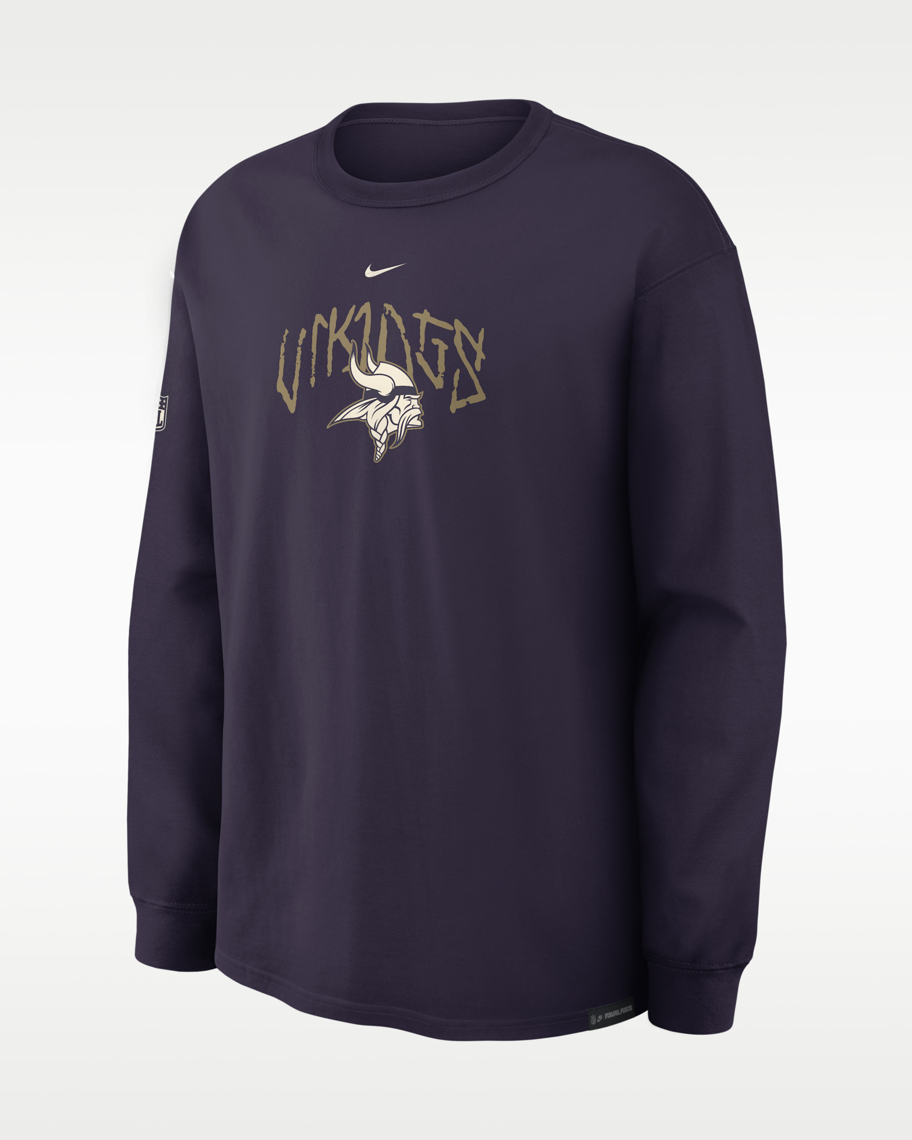 Minnesota Vikings Rivalries Collection Max97 Men's Nike NFL Long-Sleeve T-Shirt - Purple Dynasty