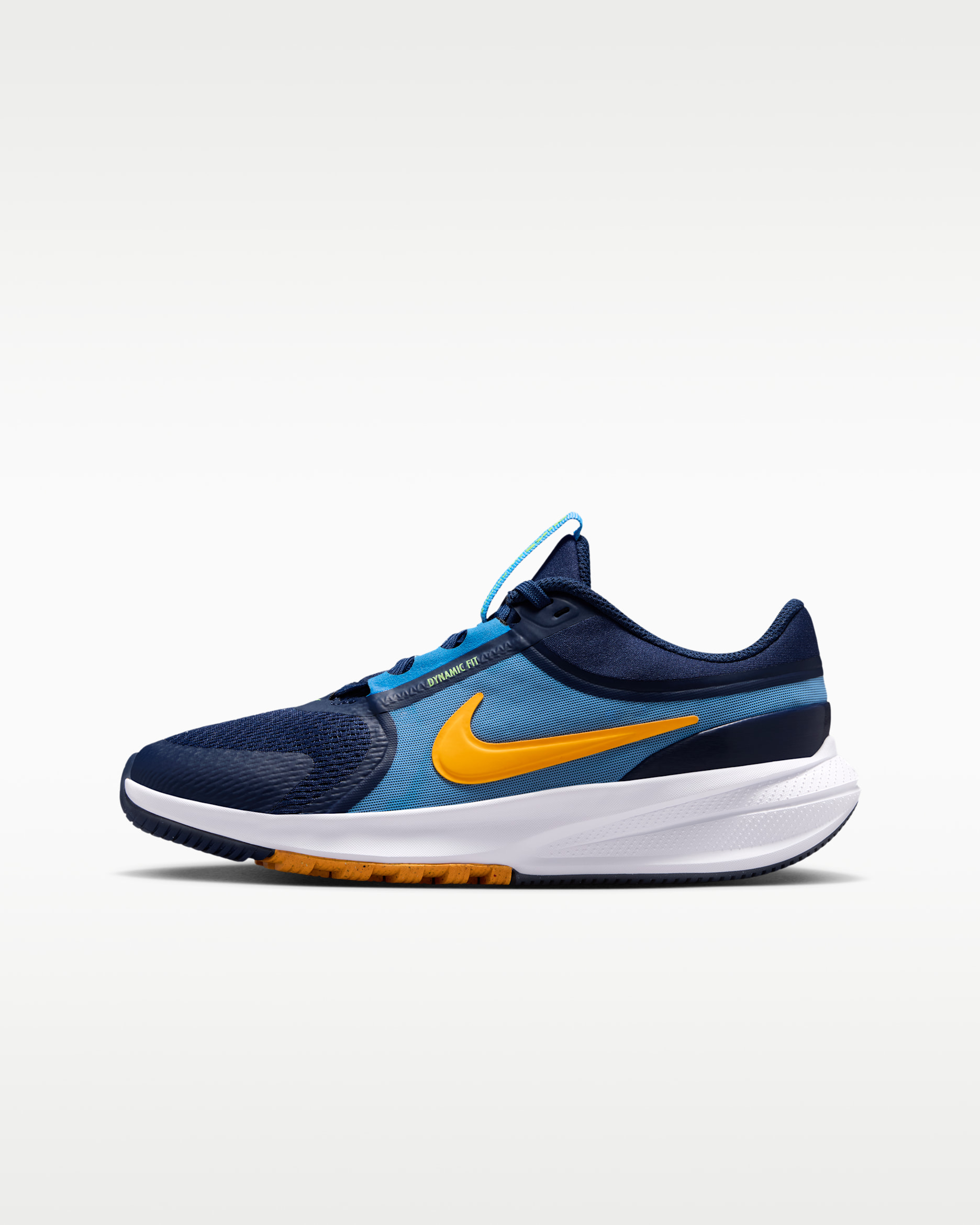 Nike Star Runner 5 Big Kids' Running Shoes - Midnight Navy/University Blue/Lime Blast/Laser Orange