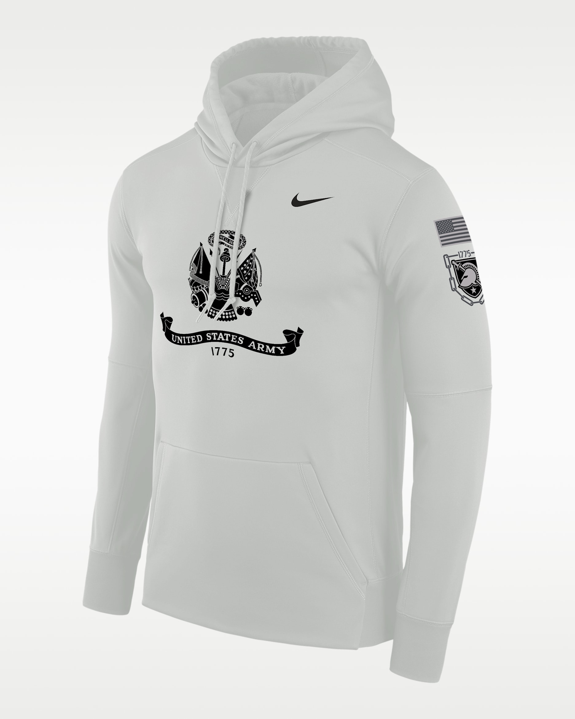 Sudadera con gorro sin cierre Nike Therma para hombre Army Black Knights Rivalry - Gris