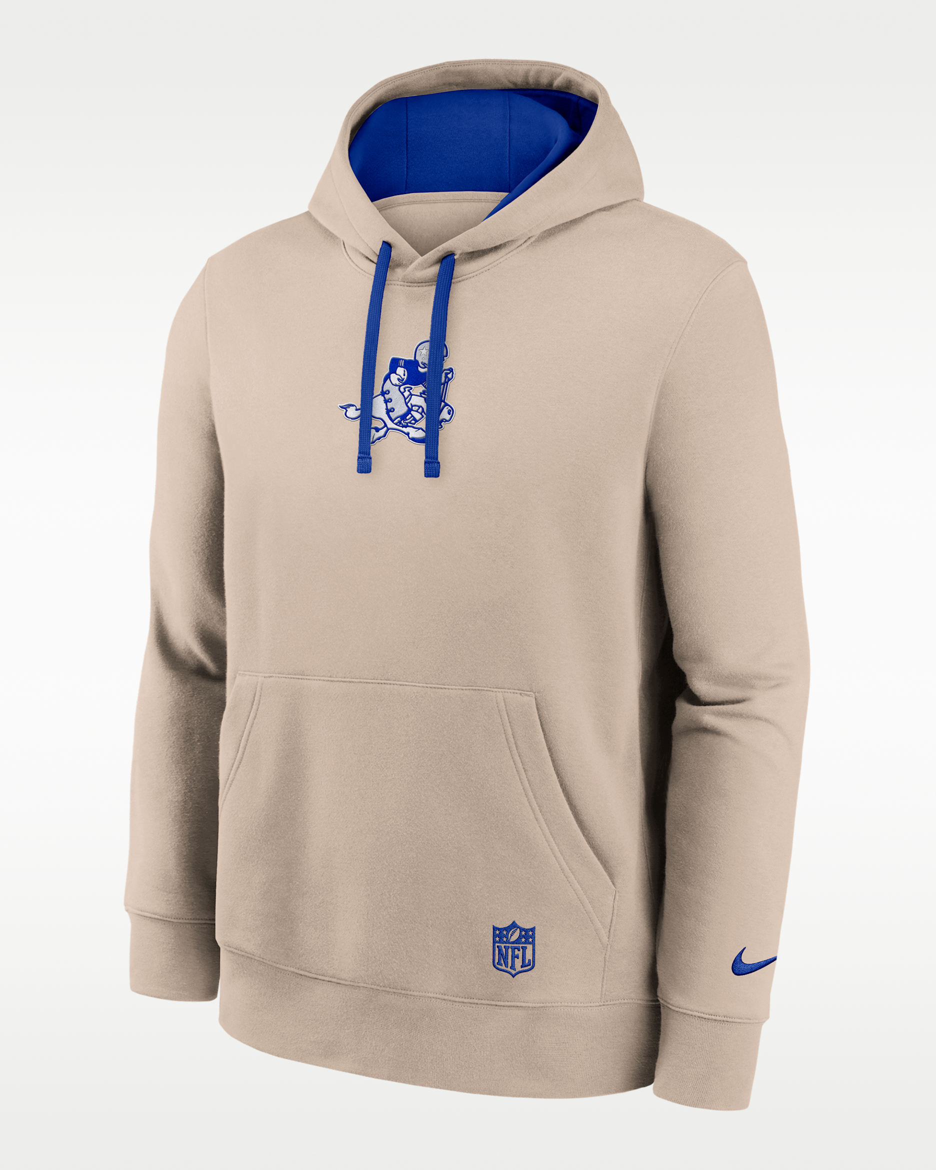 Sudadera con gorro sin cierre Nike de la NFL para hombre Dallas Cowboys Rewind Club - Arena/Royal