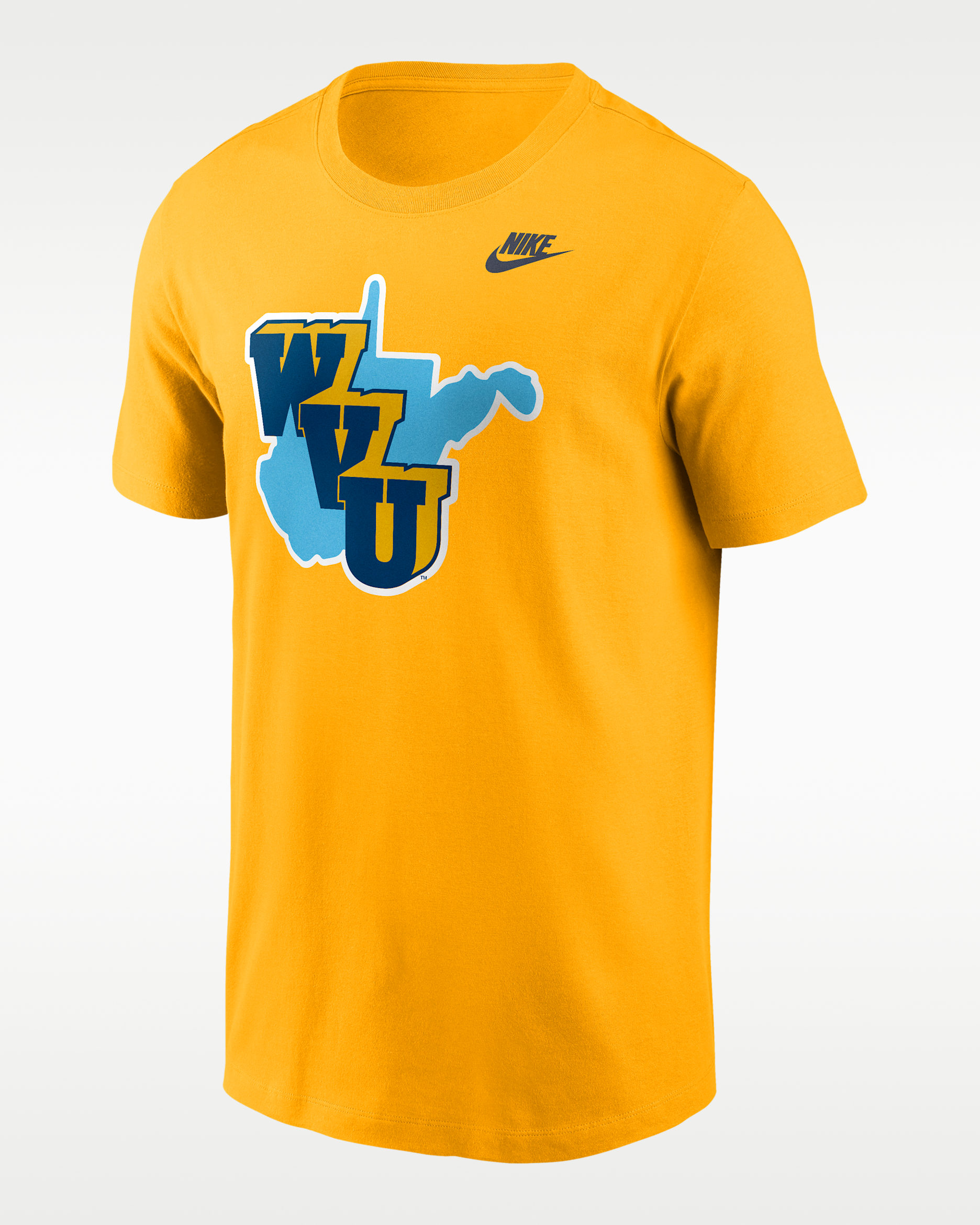 West Virginia 1965 Throwback Men's Nike College T-Shirt - Gold