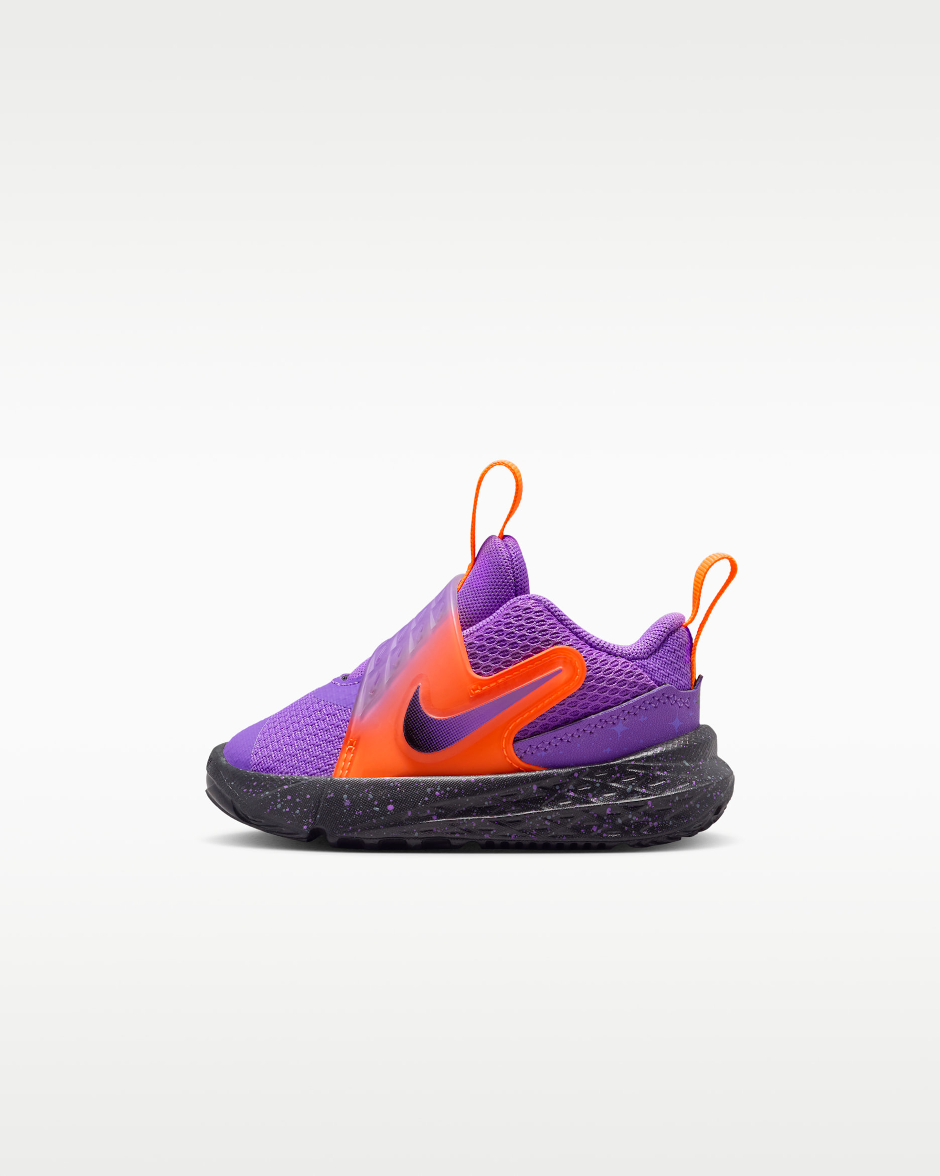 Nike Team Hustle D 12 Baby/Toddler Shoes - Bright Violet/Total Orange/Cool Grey/Black