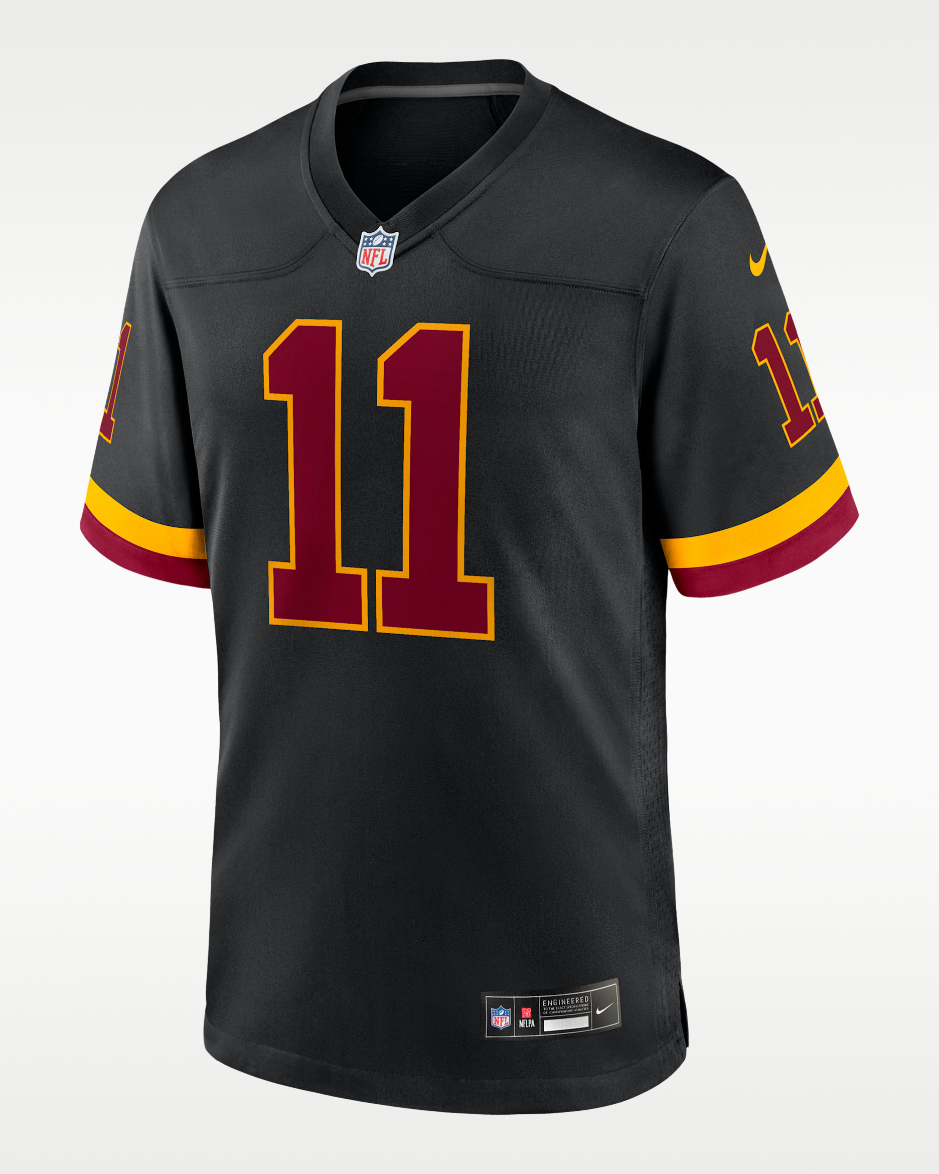 Jersey Nike de la NFL Game para hombre Luke McCaffrey Washington Commanders - Negro