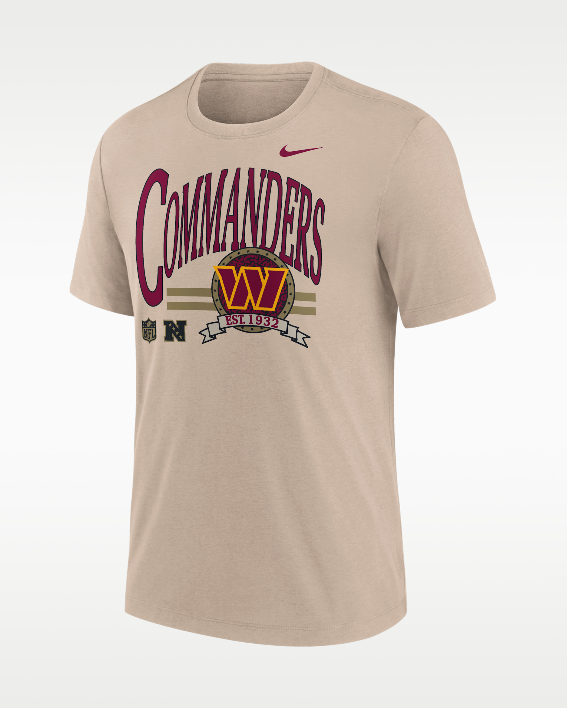 Washington Commanders Rewind Men's Nike NFL T-Shirt - Sand