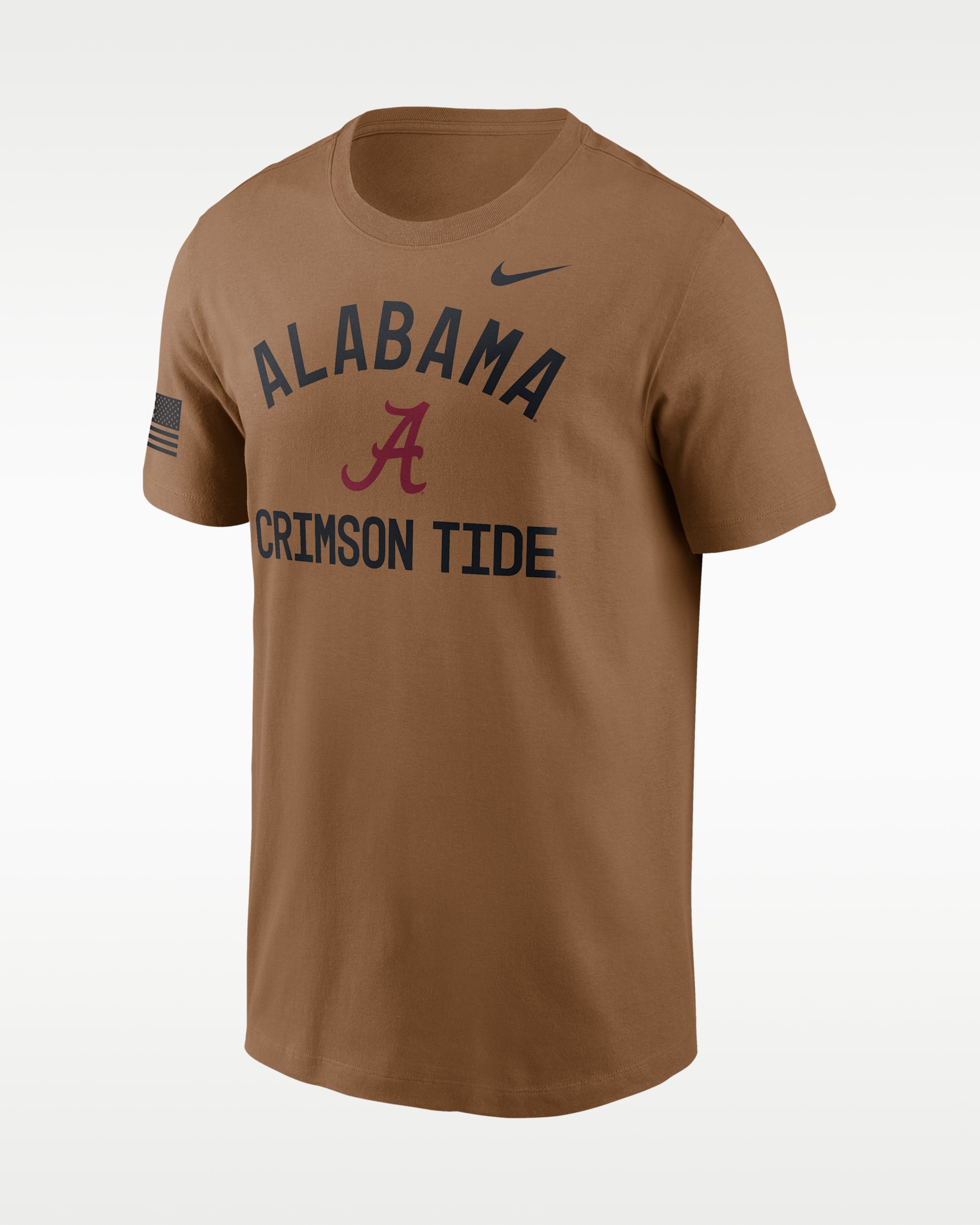 Playera universitaria Nike Dri-FIT para hombre Alabama Courtside - Marrón