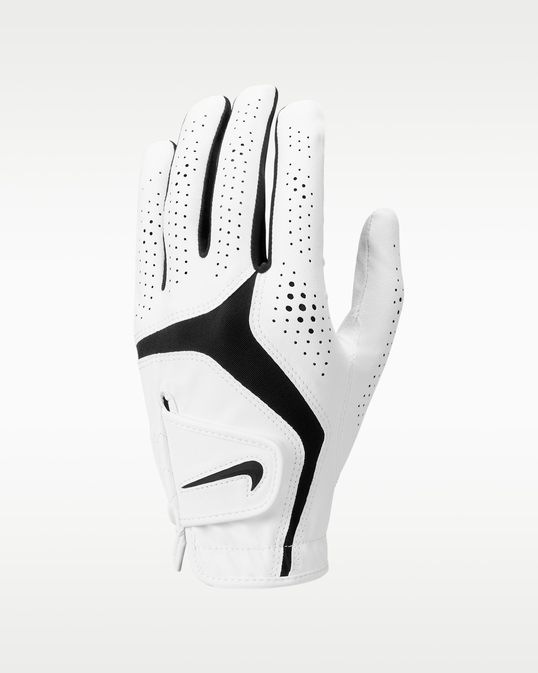 Guante de golf (mano izquierda) Nike Dura Feel 10 - Blanco perla/Blanco perla/Negro