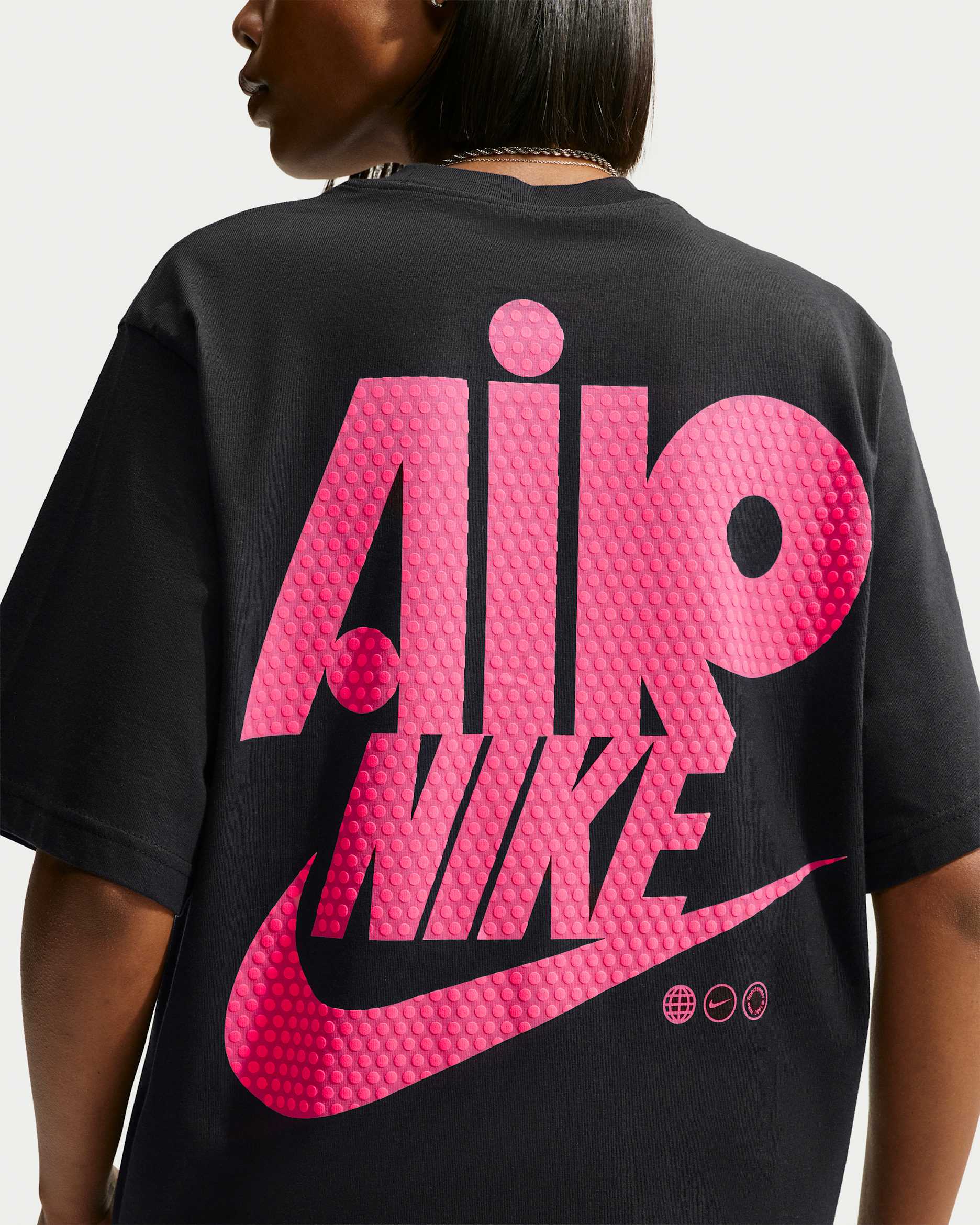 Playera holgada para mujer Nike Sportswear Classic - Negro