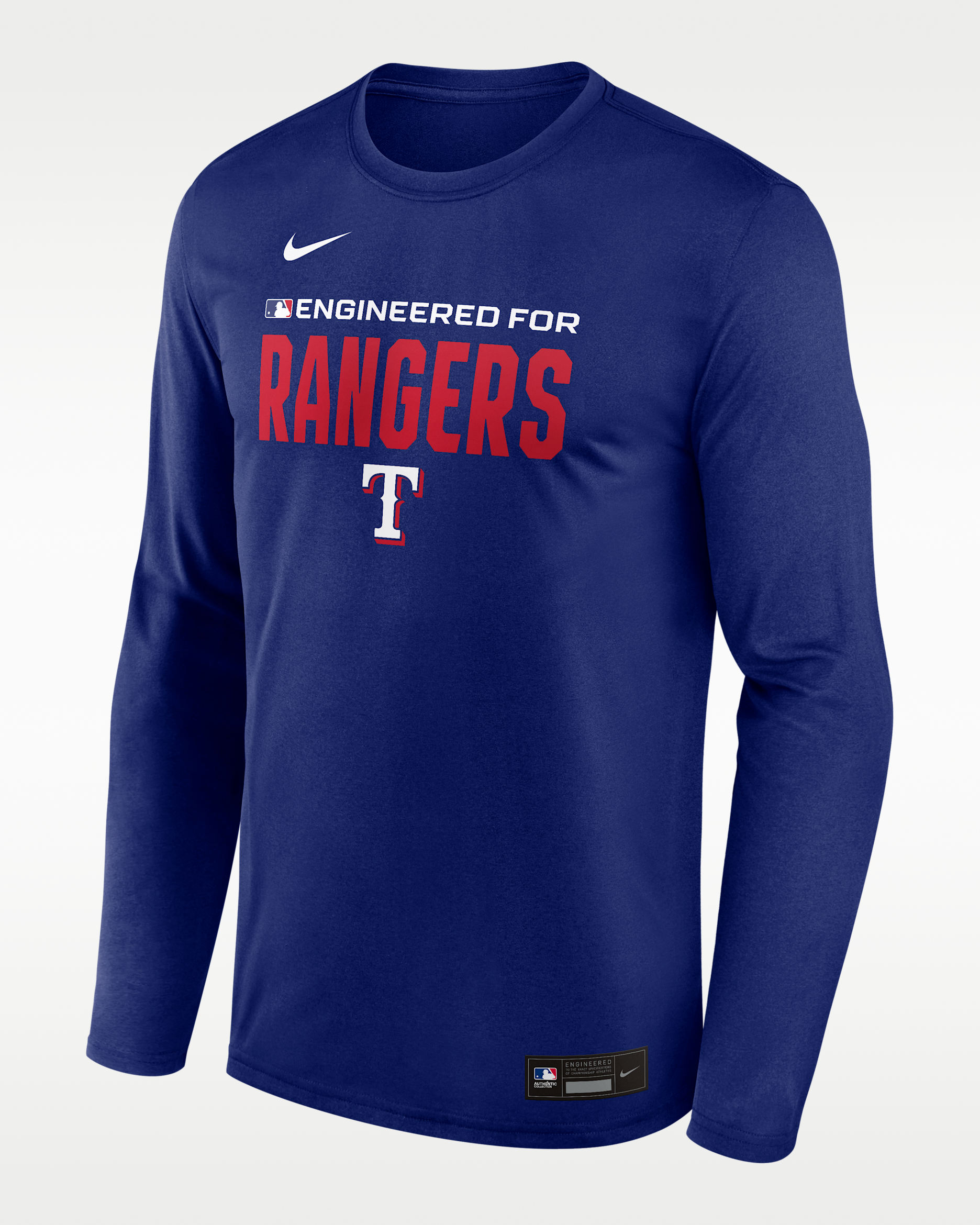Texas Rangers Authentic Collection Team Issue Men's Nike Dri-FIT MLB Long-Sleeve T-Shirt - Royal