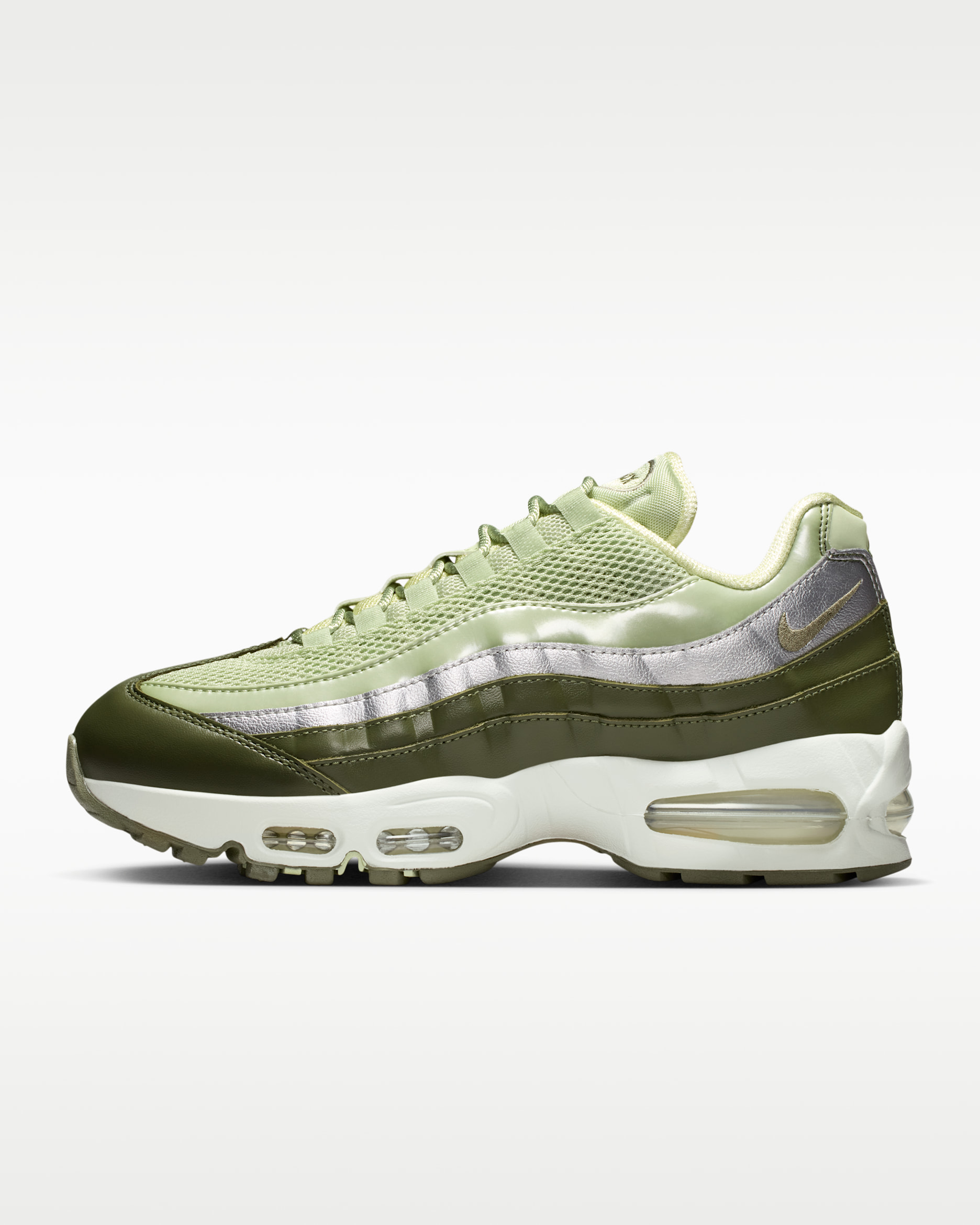 Nike Air Max 95 Big Bubble SE Women's Shoes - Olive Aura/Metallic Silver/Spruce Aura/Medium Olive