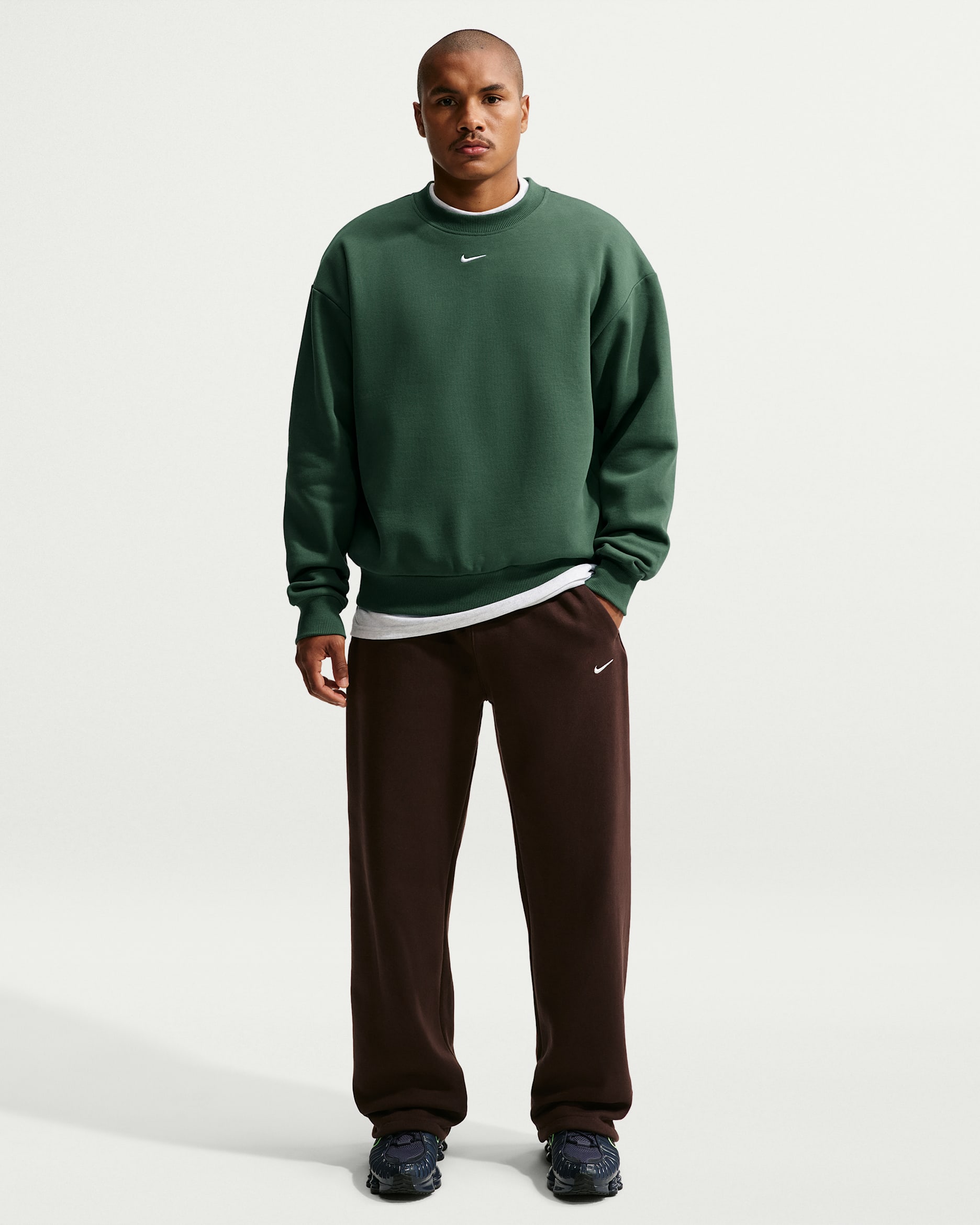Nike Solo Fleece Men's Bungee Pants - Velvet Brown/Sail