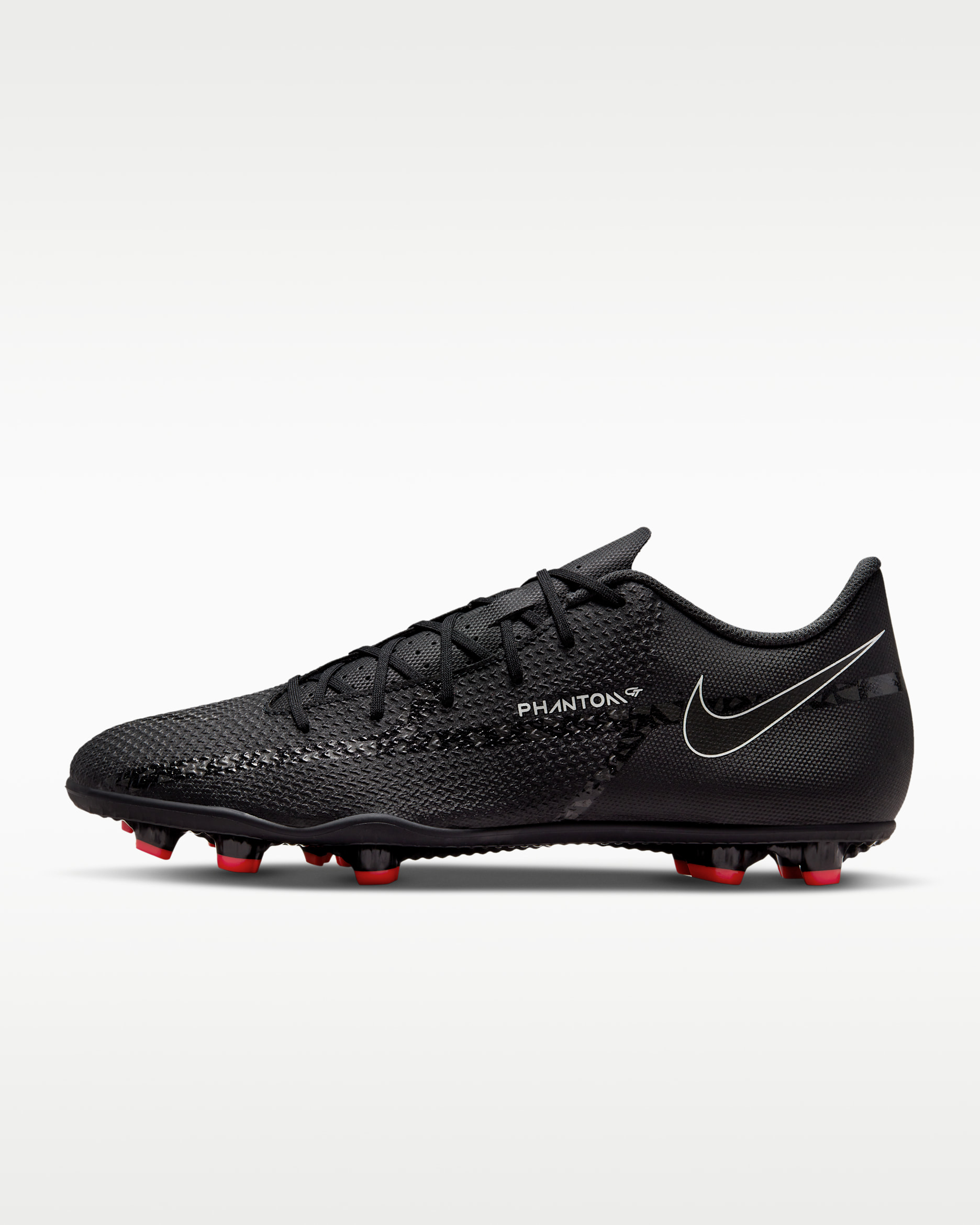 Korki piłkarskie na różne typy nawierzchni Nike Phantom GT2 Club MG - Czerń/Bright Crimson/Summit White