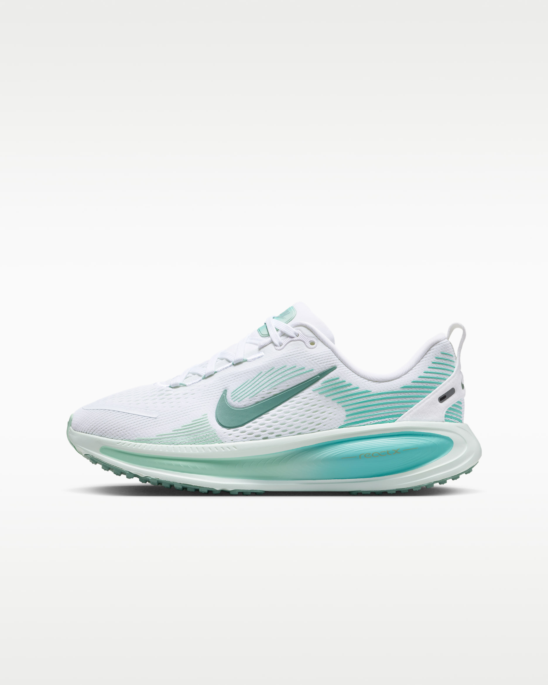 Nike Vomero 18 Older Kids' Road Running Shoes - White/Bleached Turquoise/Mint Foam/Cannon