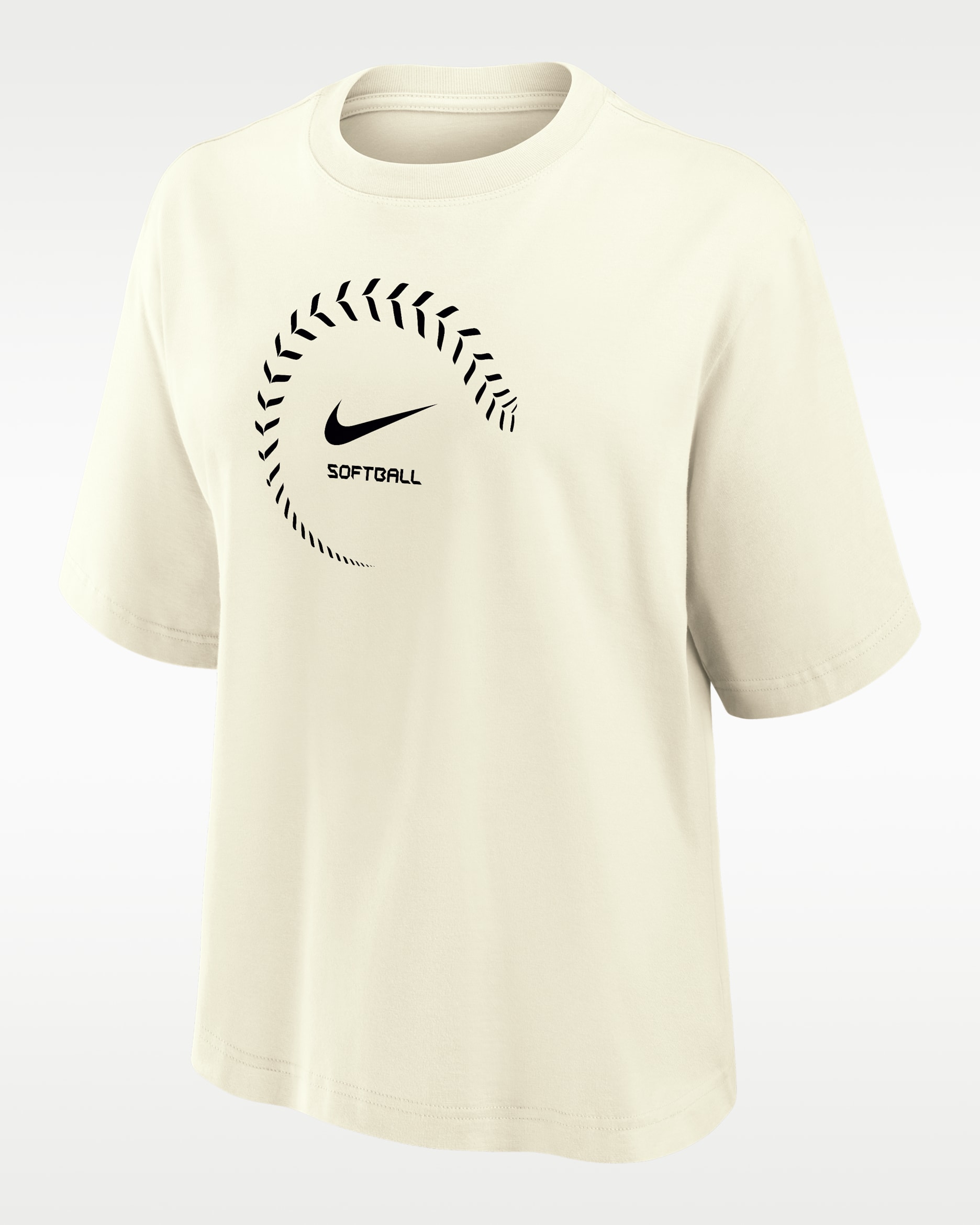 Nike Swoosh Women's Softball Boxy T-Shirt - Sail