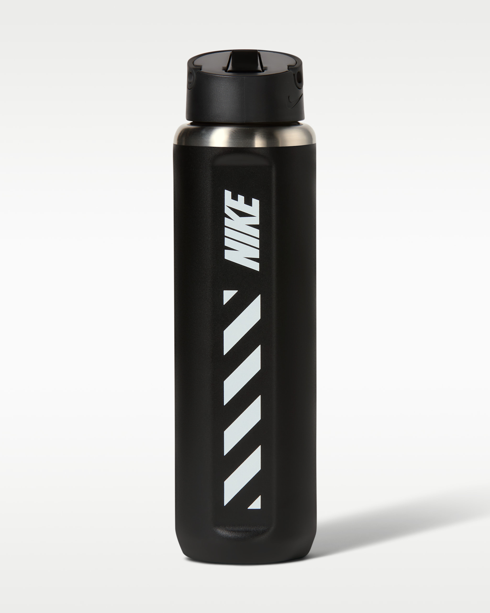 Nike Recharge Stainless-Steel Straw Bottle (24oz) - Black