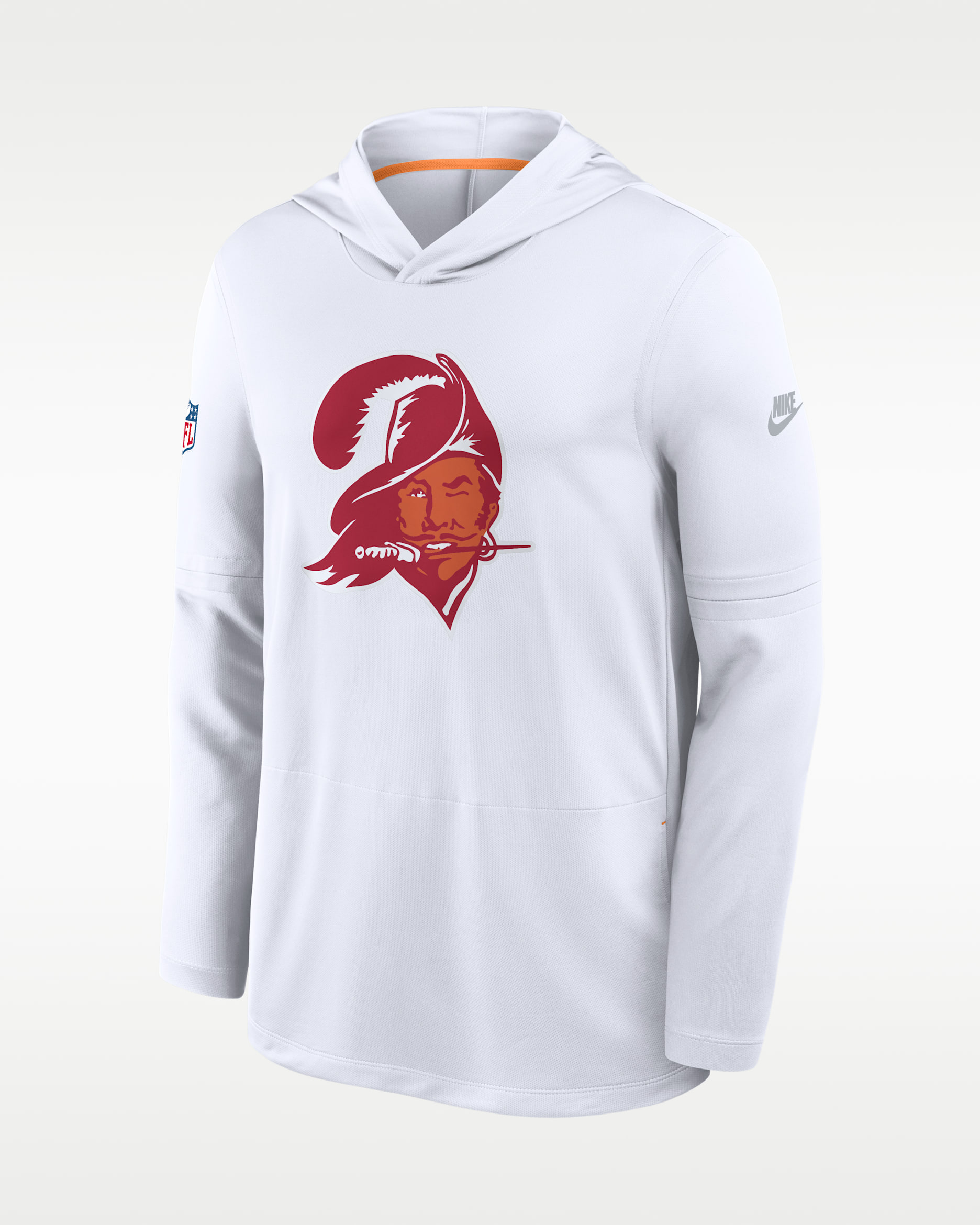 Tampa Bay Buccaneers Alt Men's Nike Dri-FIT NFL Long-Sleeve Hooded Top - White