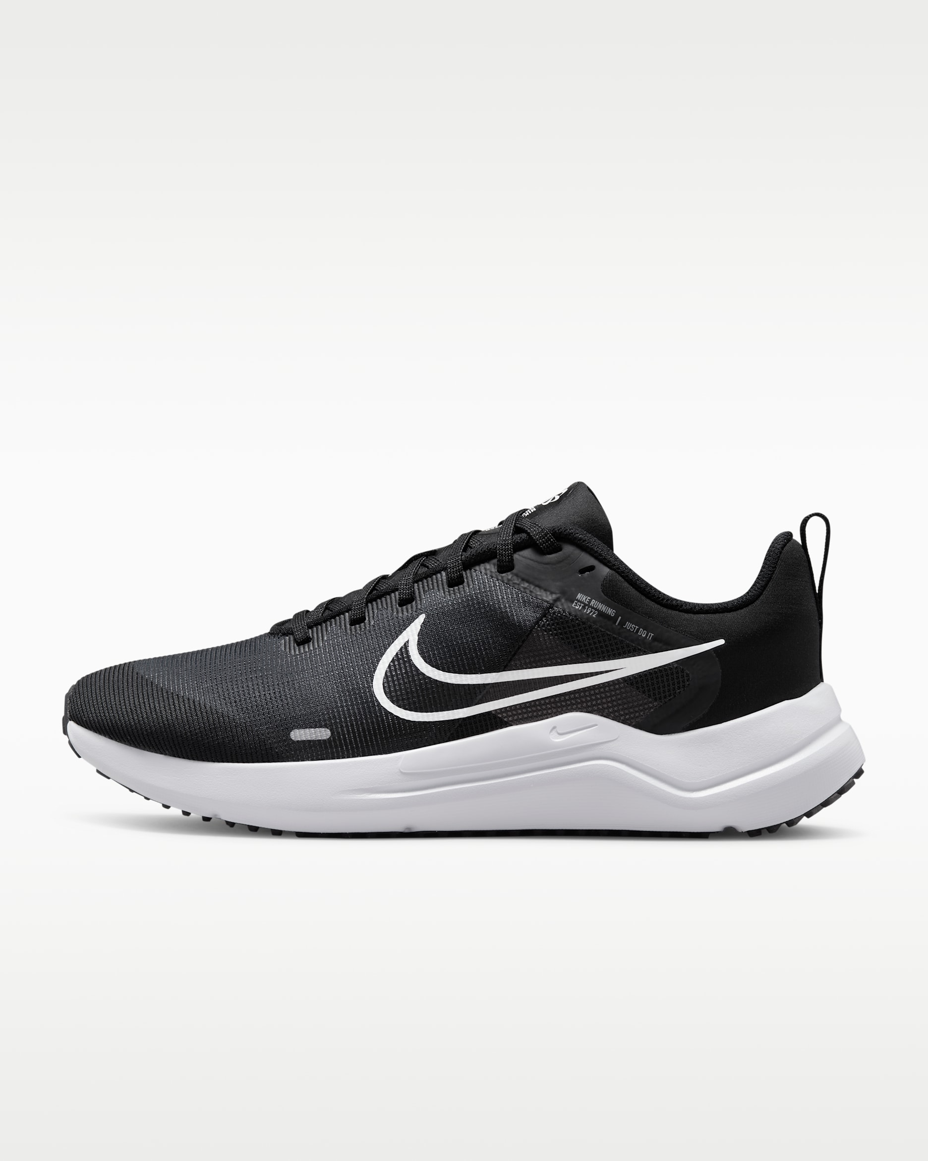 Nike Downshifter 12 Women's Road Running Shoes - Black/Smoke Grey/Pure Platinum/White