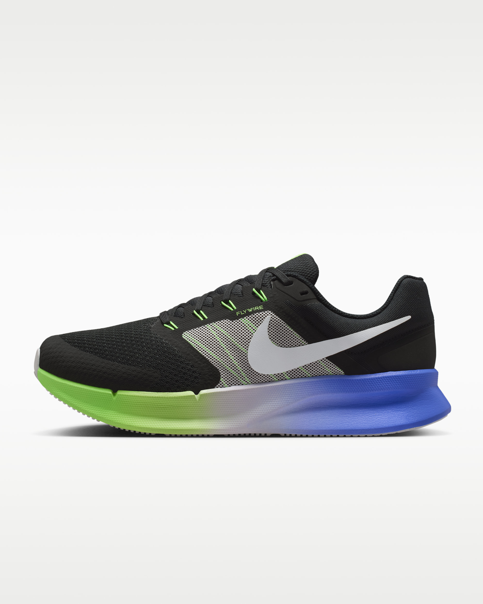 Nike Run Swift 3 Men's Road Running Shoes - Black/Sapphire/Barely Grape/White