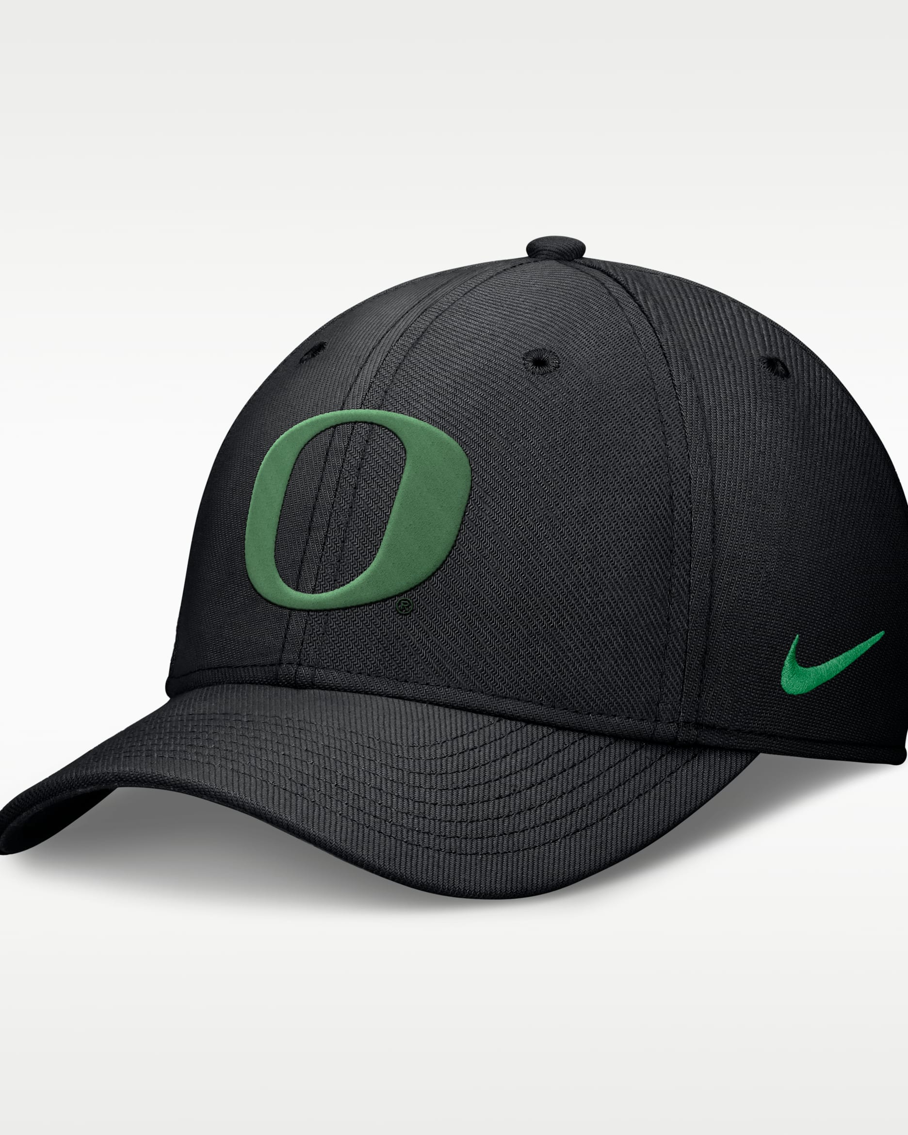 Gorra universitaria Nike Dri-FIT para hombre Oregon Classic - Negro