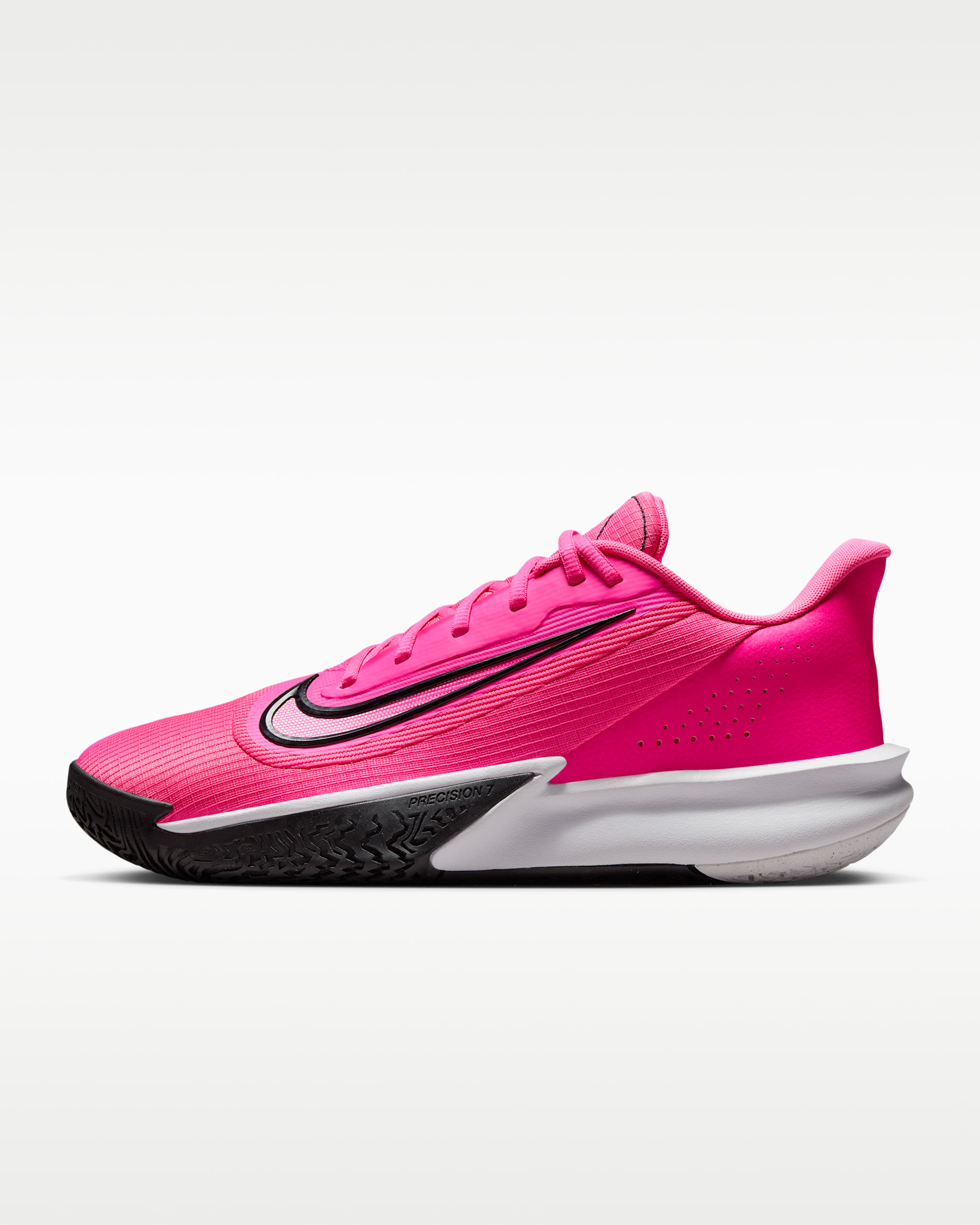 Nike Precision 7 Basketbol Ayakkabısı - Pink Blast/Beyaz/Siyah
