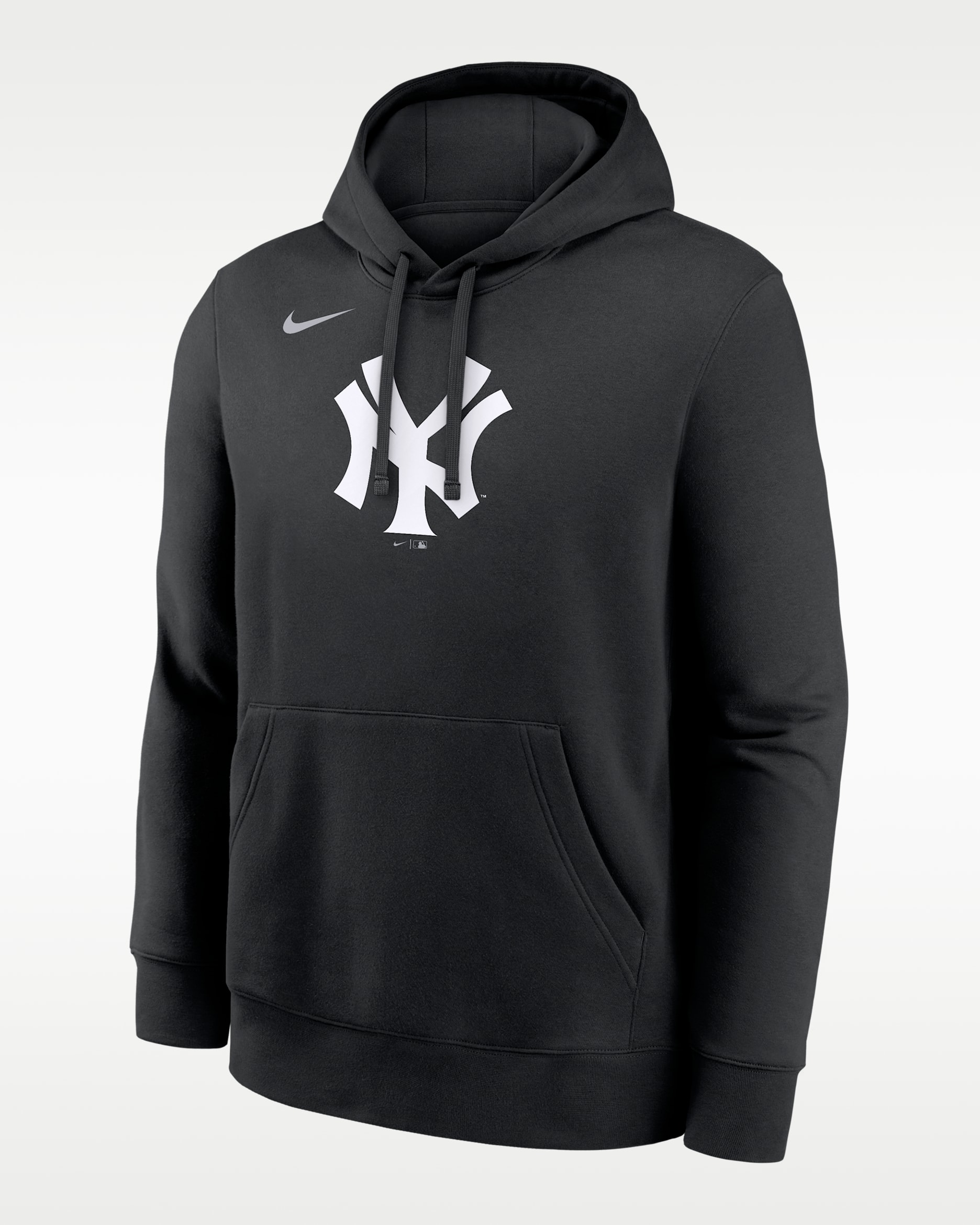 New York Yankees Club Men's Nike MLB Pullover Hoodie - Black