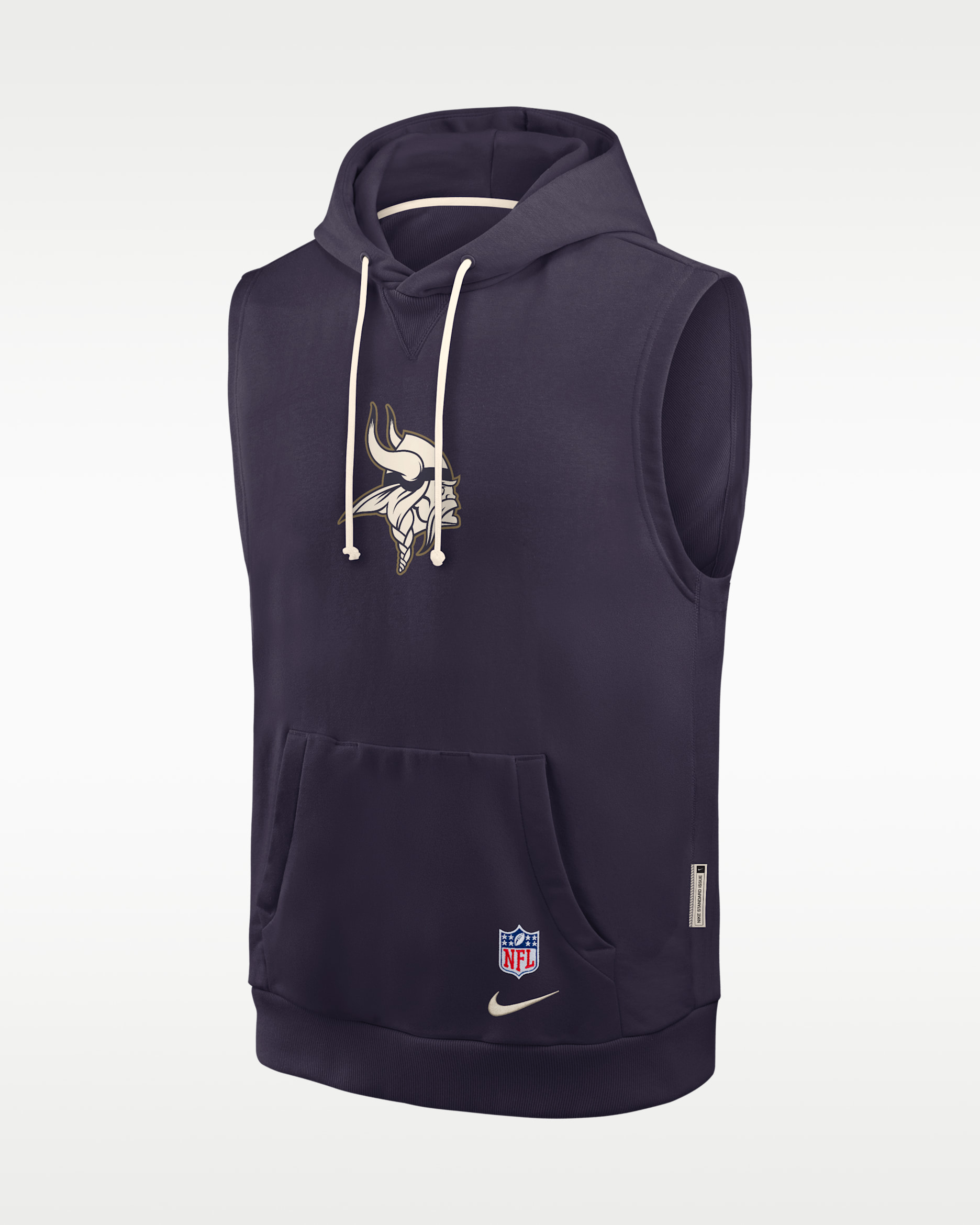 Minnesota Vikings Rivalries Collection Sideline Men's Nike Dri-FIT NFL Sleeveless Pullover Hoodie - Purple