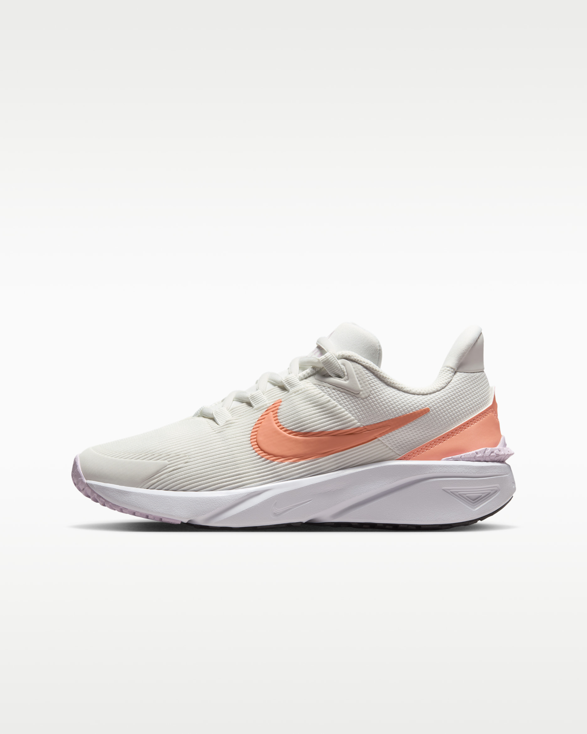 รองเท้าวิ่งโร้ดรันนิ่งเด็กโต Nike Star Runner 4 - Summit White/ขาว/ดำ/Apricot Agate