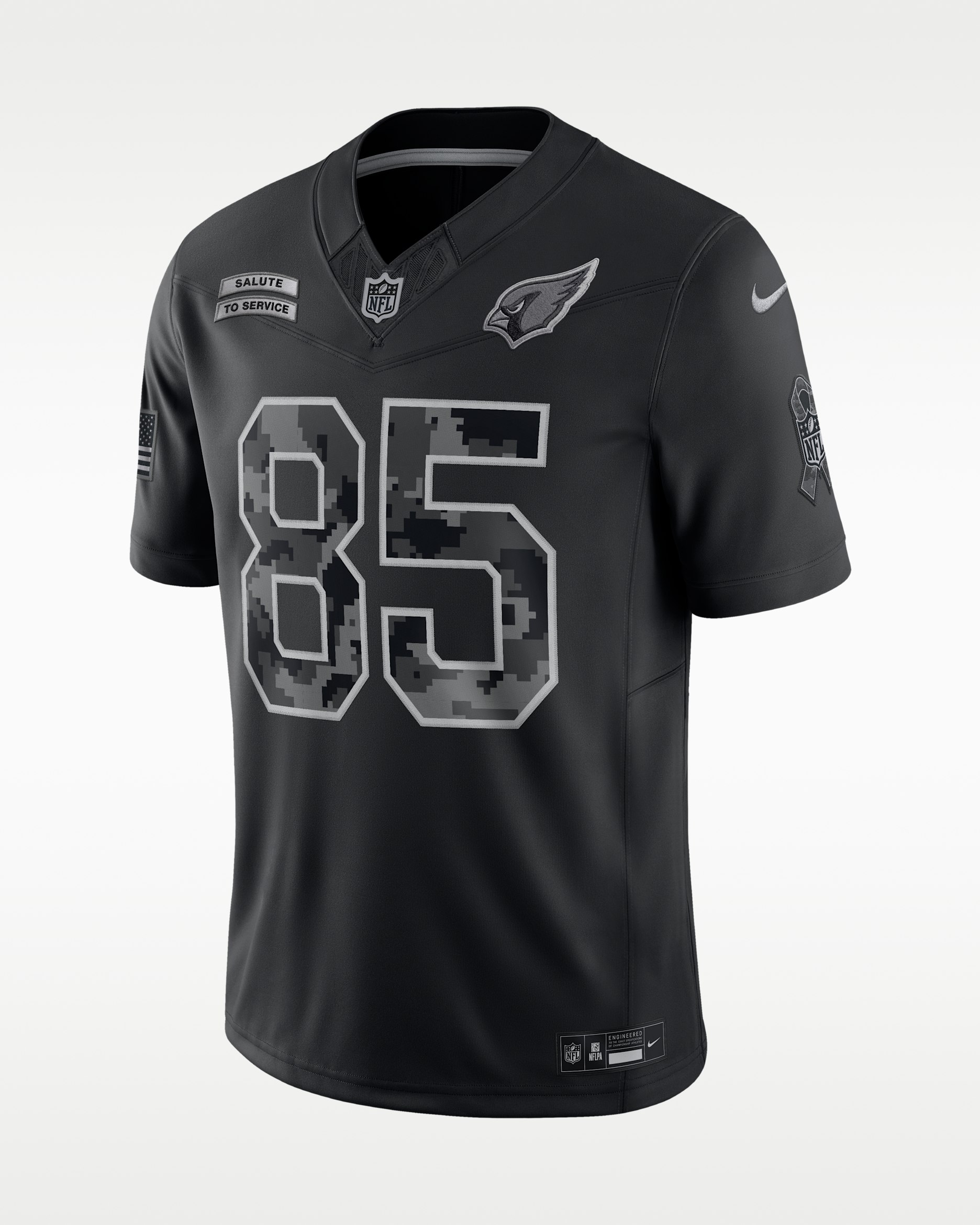 Jersey Nike Dri-FIT de la NFL Limited para hombre Trey McBride Arizona Cardinals Salute to Service - Negro