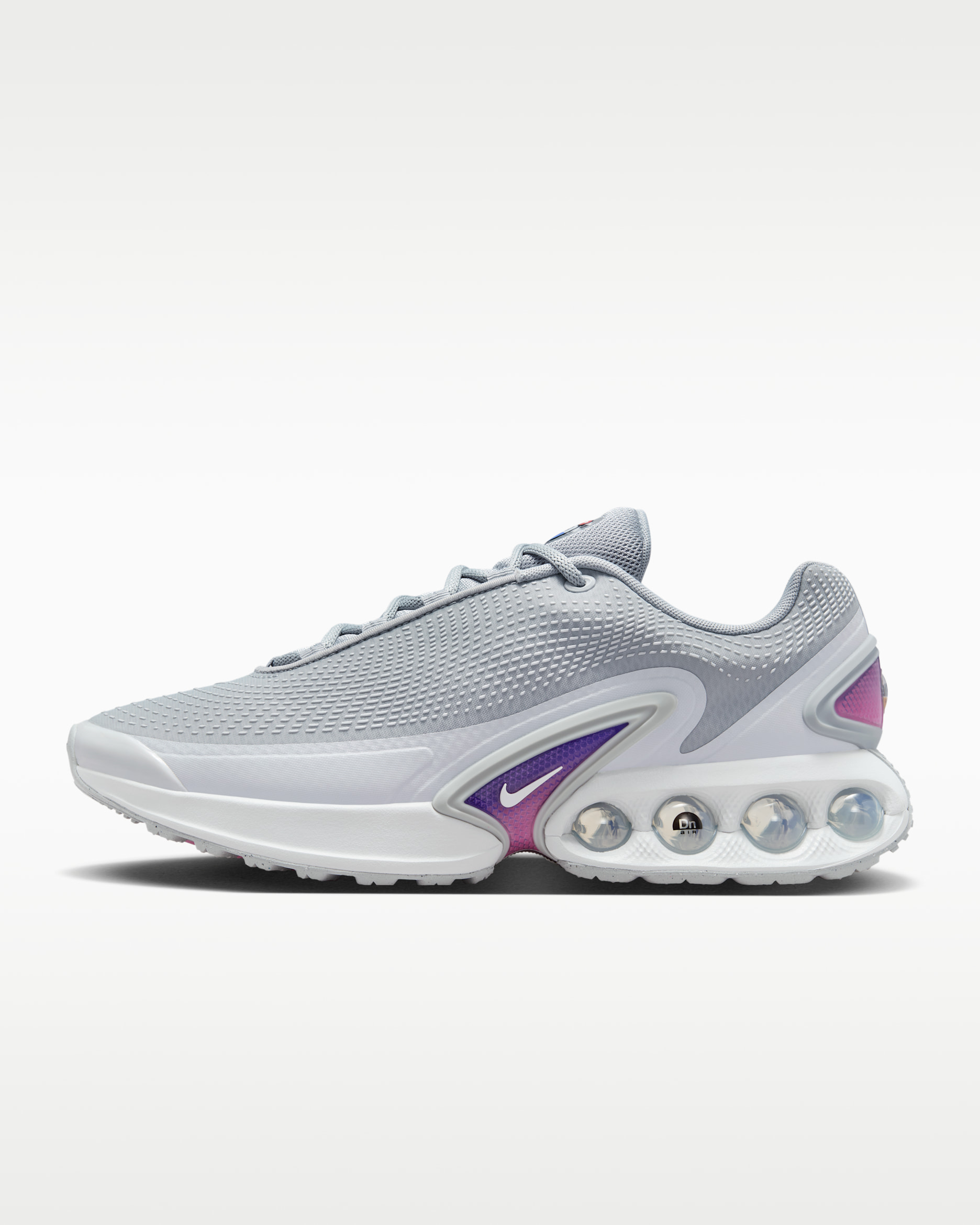 Tenis Nike Air Max Dn - Gris humo claro/Polvo fotón/Violeta persa/Negro