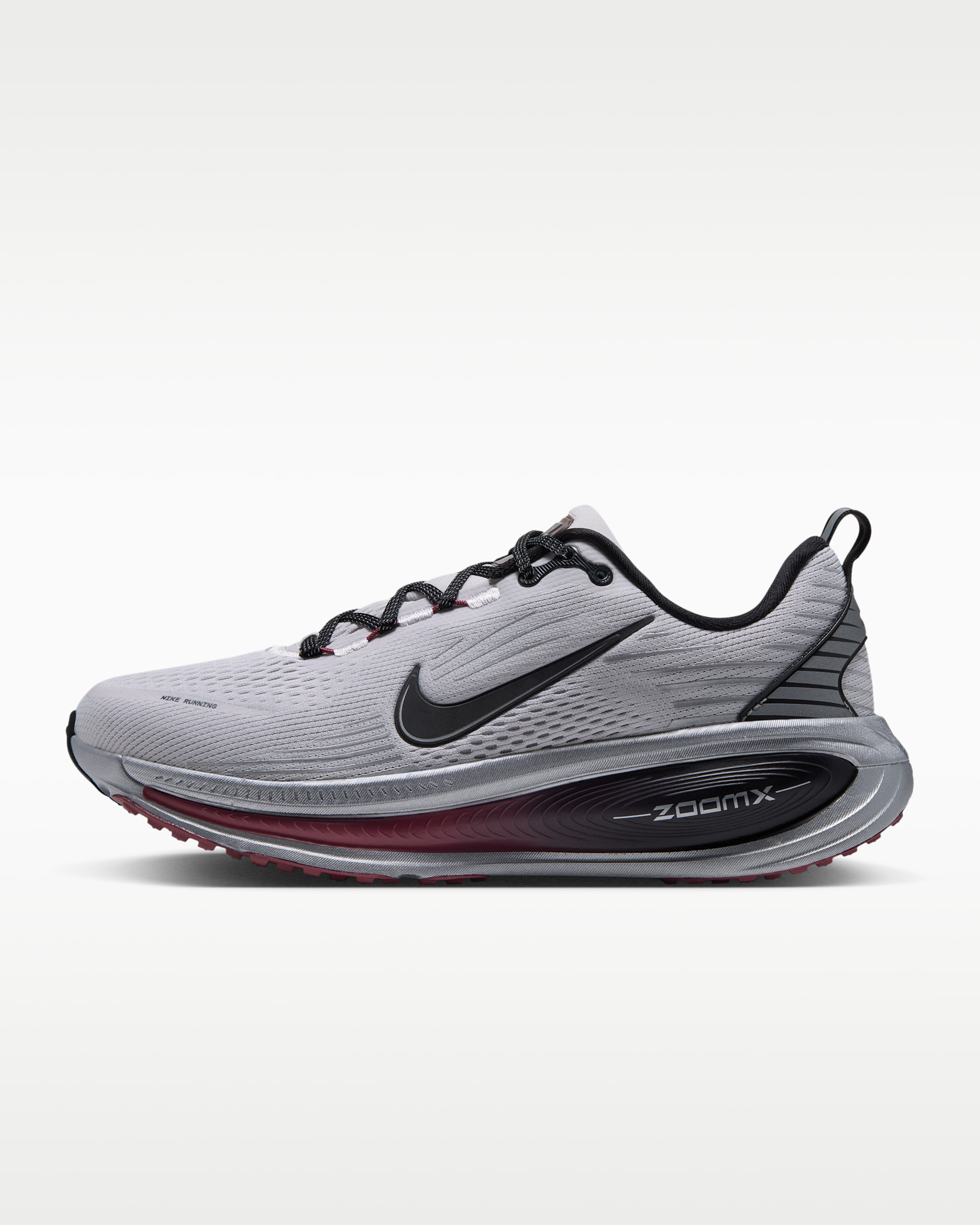 Nike Vomero 18 Women's Road Running Shoes - Vast Grey/Metallic Silver/Pink Smoke/Black
