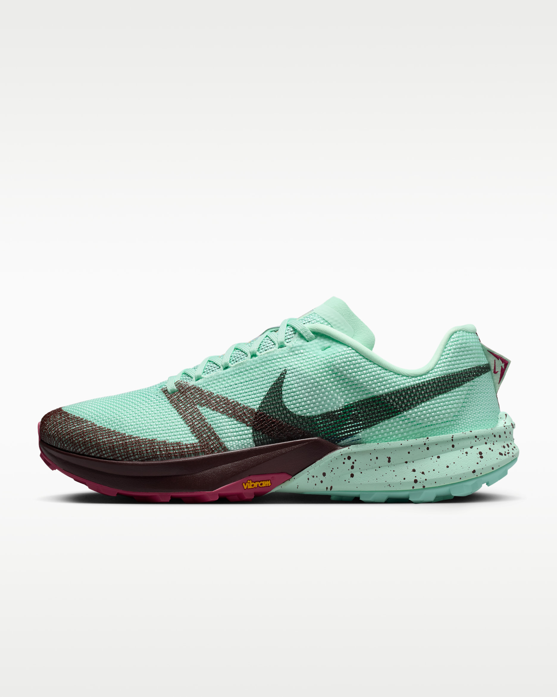 Nike Kiger 10 Trail Running Shoes - Mint Foam/Burgundy Crush/Sweet Beet/Seaweed