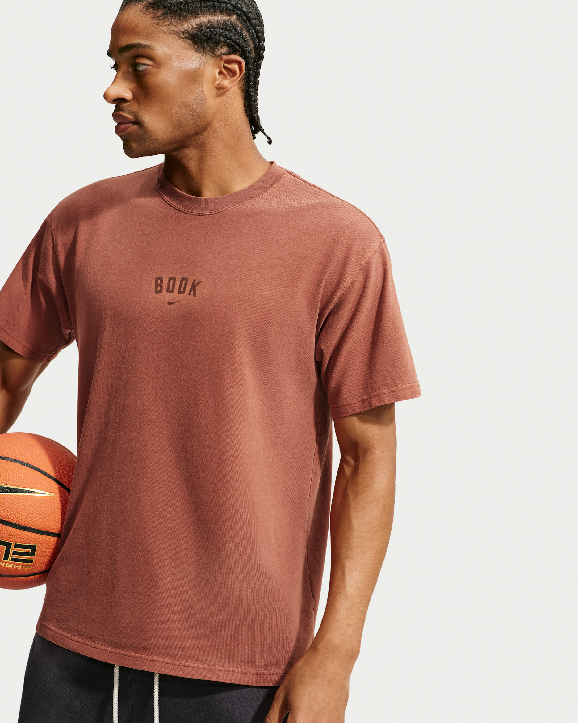Book Men's Nike Basketball T-Shirt - Cinnamon