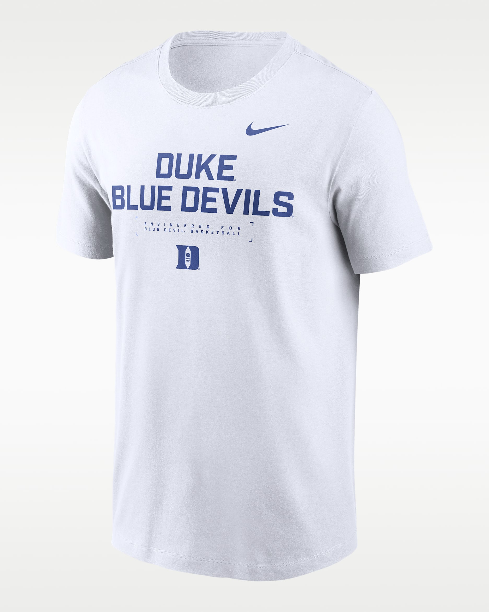 Duke Courtside Basketball Men's Nike Dri-FIT College T-Shirt - White
