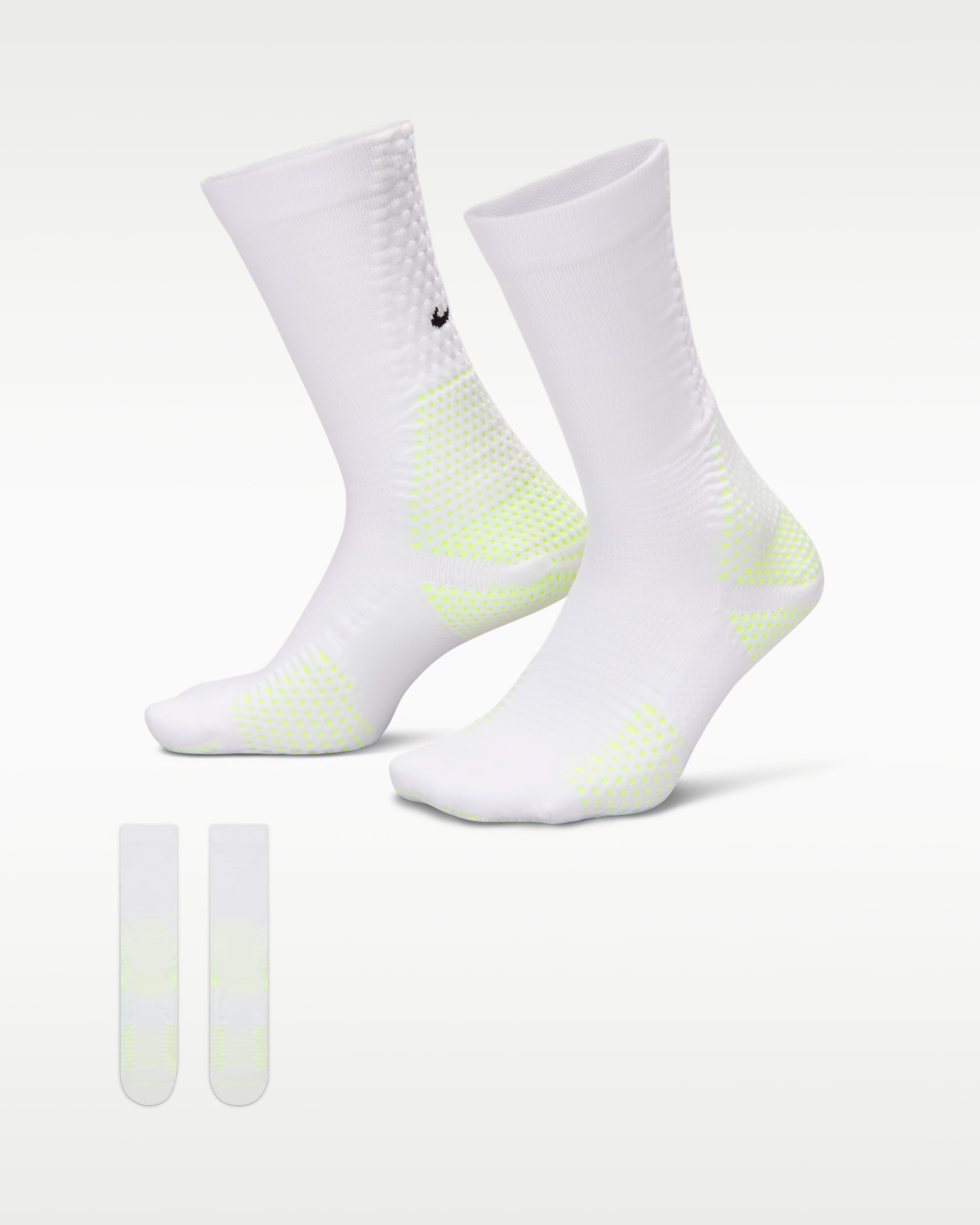 Nike Unicorn Dri-FIT ADV Cushioned Crew Socks (1 Pair) - White/Volt/Black