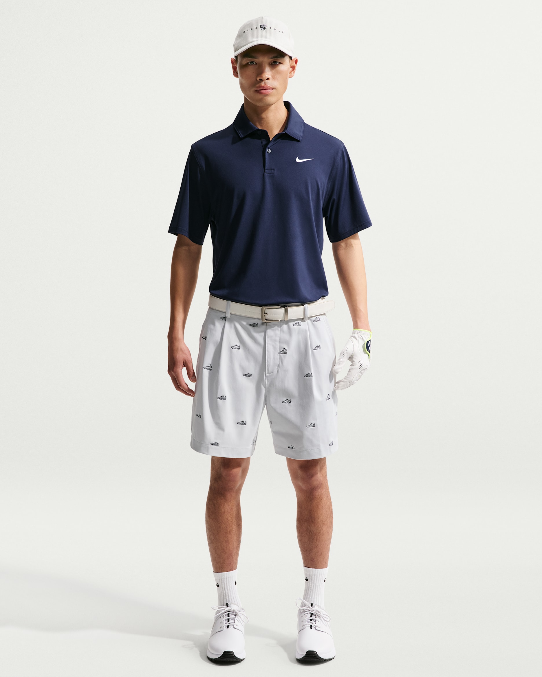 Nike Par Men‘s Dri-FIT Golf Shorts - Photon Dust/Photon Dust/College Navy/Photon Dust