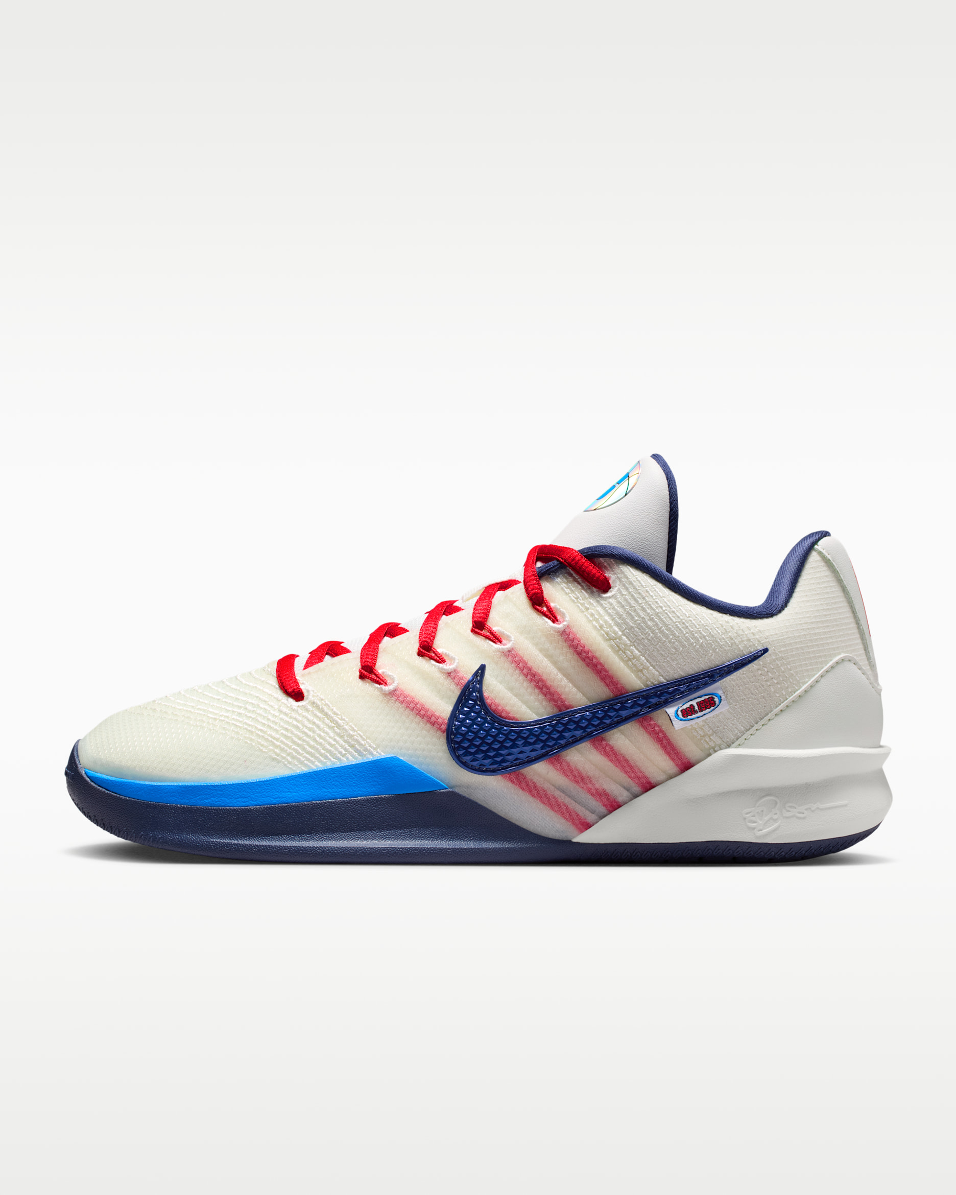 Sabrina 3 'WNBA 30th' Basketball Shoes - Sail/Atom Red/Photo Blue/Team Navy