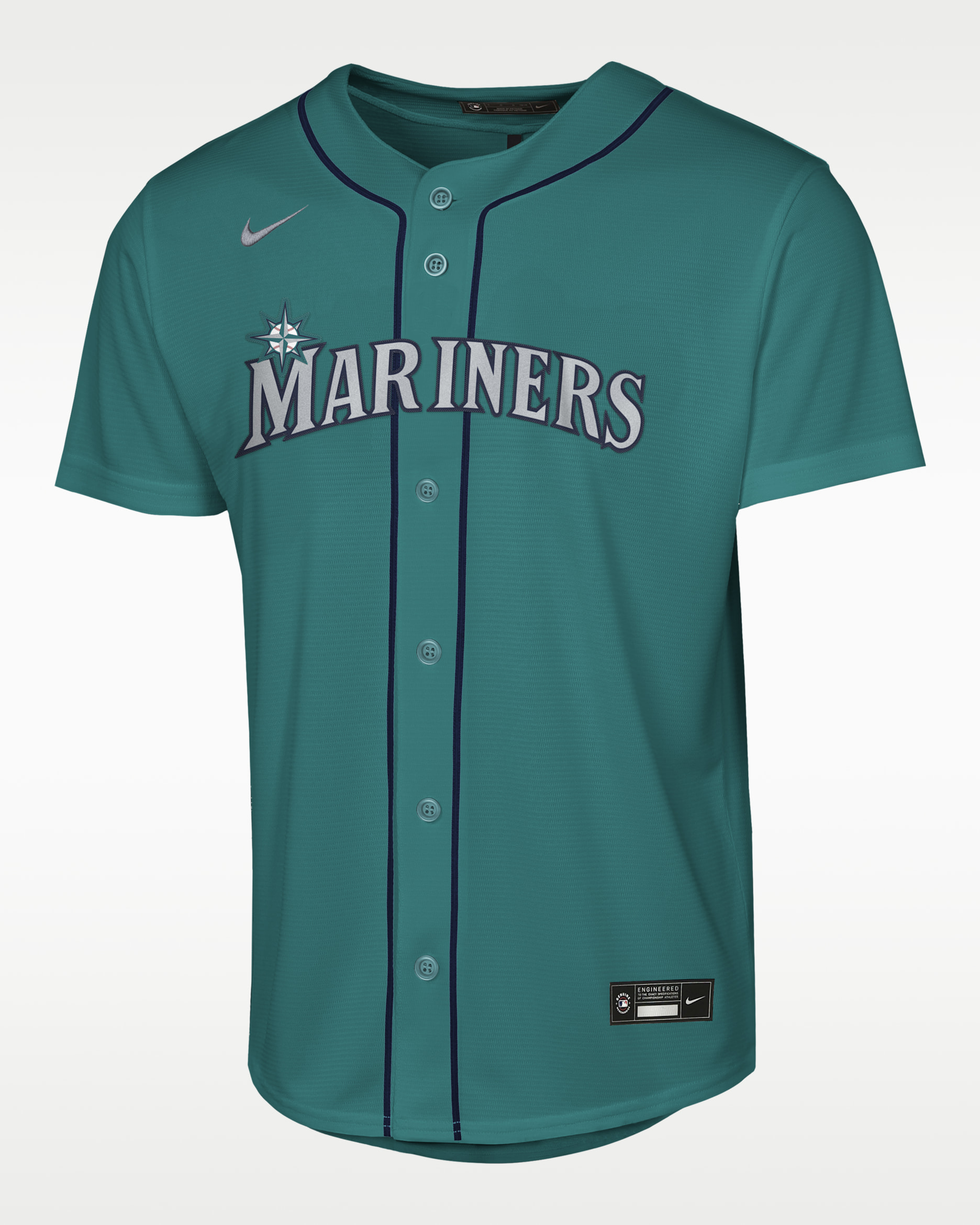 Cal Raleigh Seattle Mariners Big Kids' Nike MLB Replica Jersey - Teal
