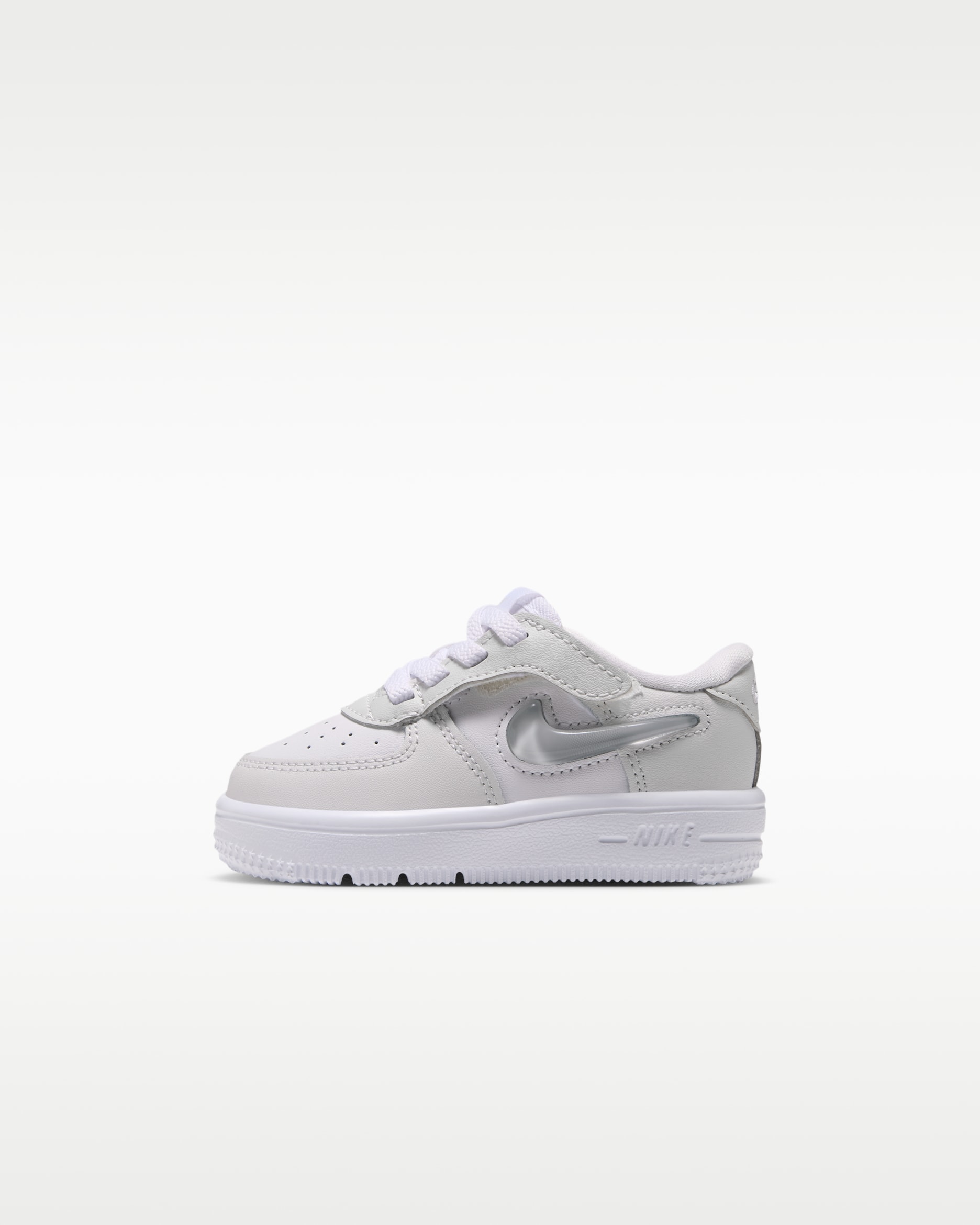 Nike Force 1 Low EasyOn Baby/Toddler Shoes - White/Platinum Tint/Pure Platinum