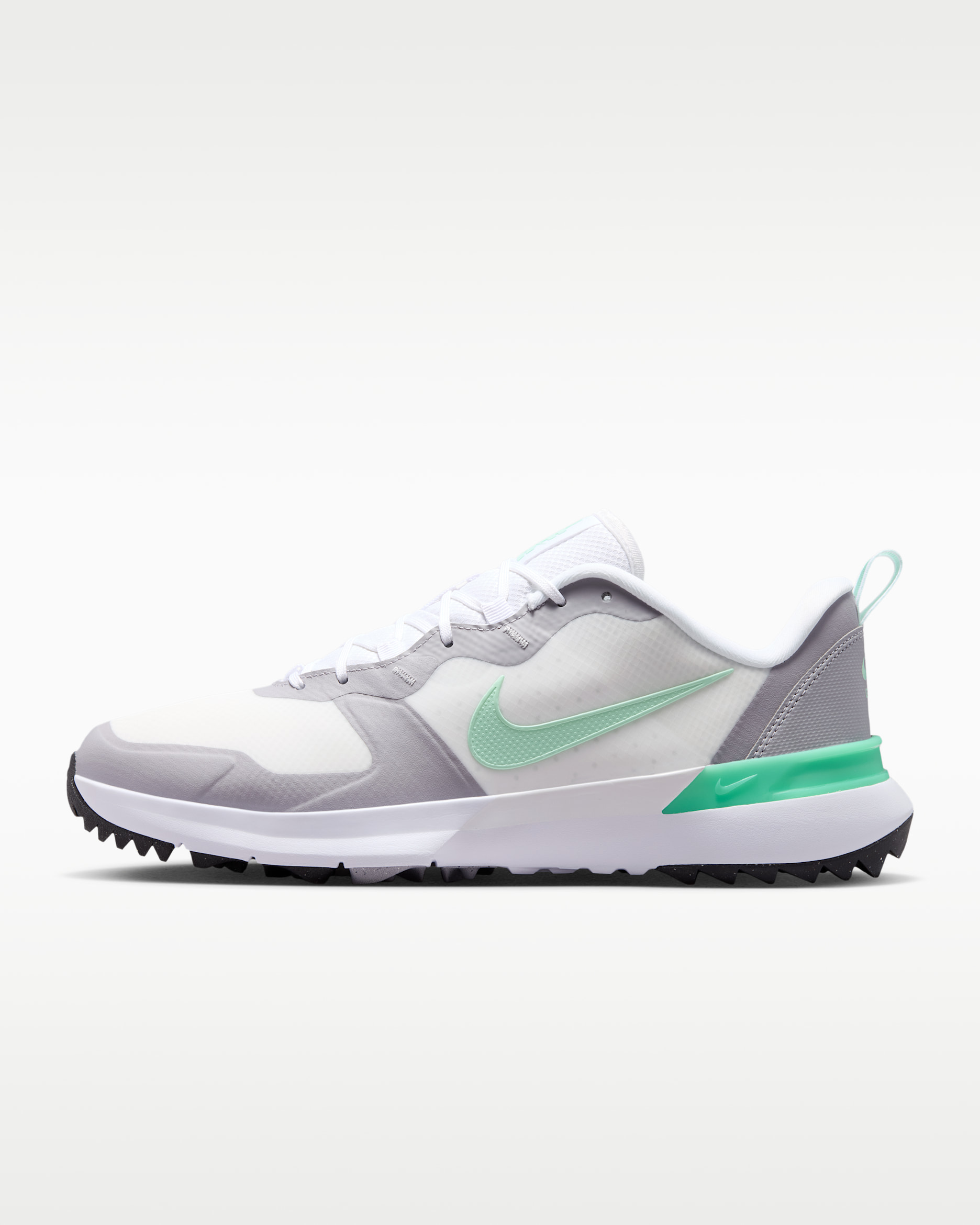 Nike Tempo G Men's Golf Shoes (Wide) - White/Pewter/Black/Mint Foam