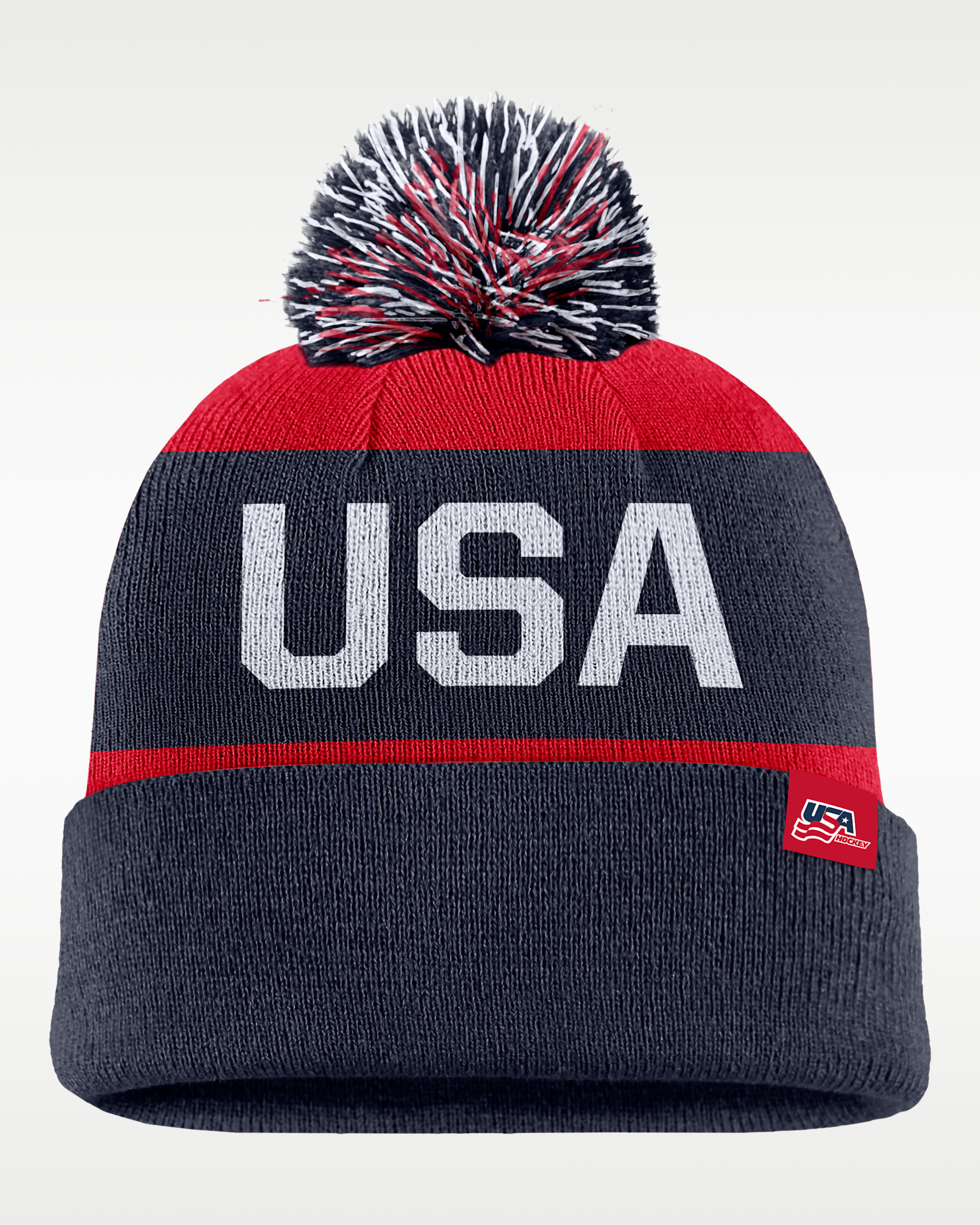 "Team USA" Nike Peak Hockey Beanie - College Navy