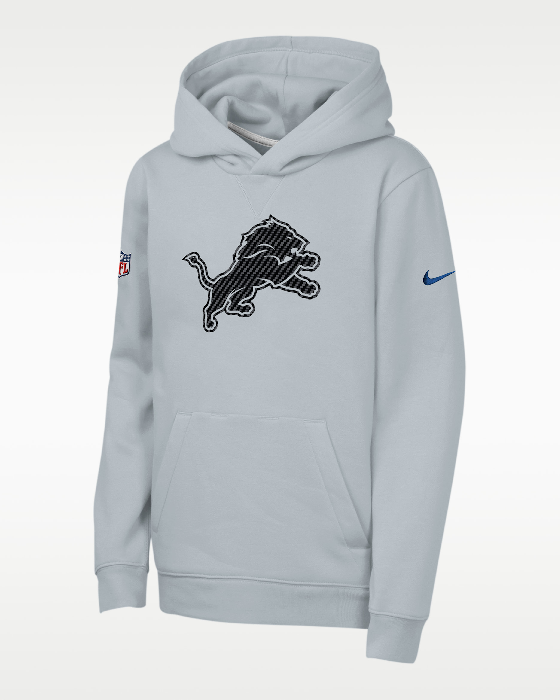 Detroit Lions Rivalries Collection Sideline Club Big Kids' Nike NFL Pullover Hoodie - White