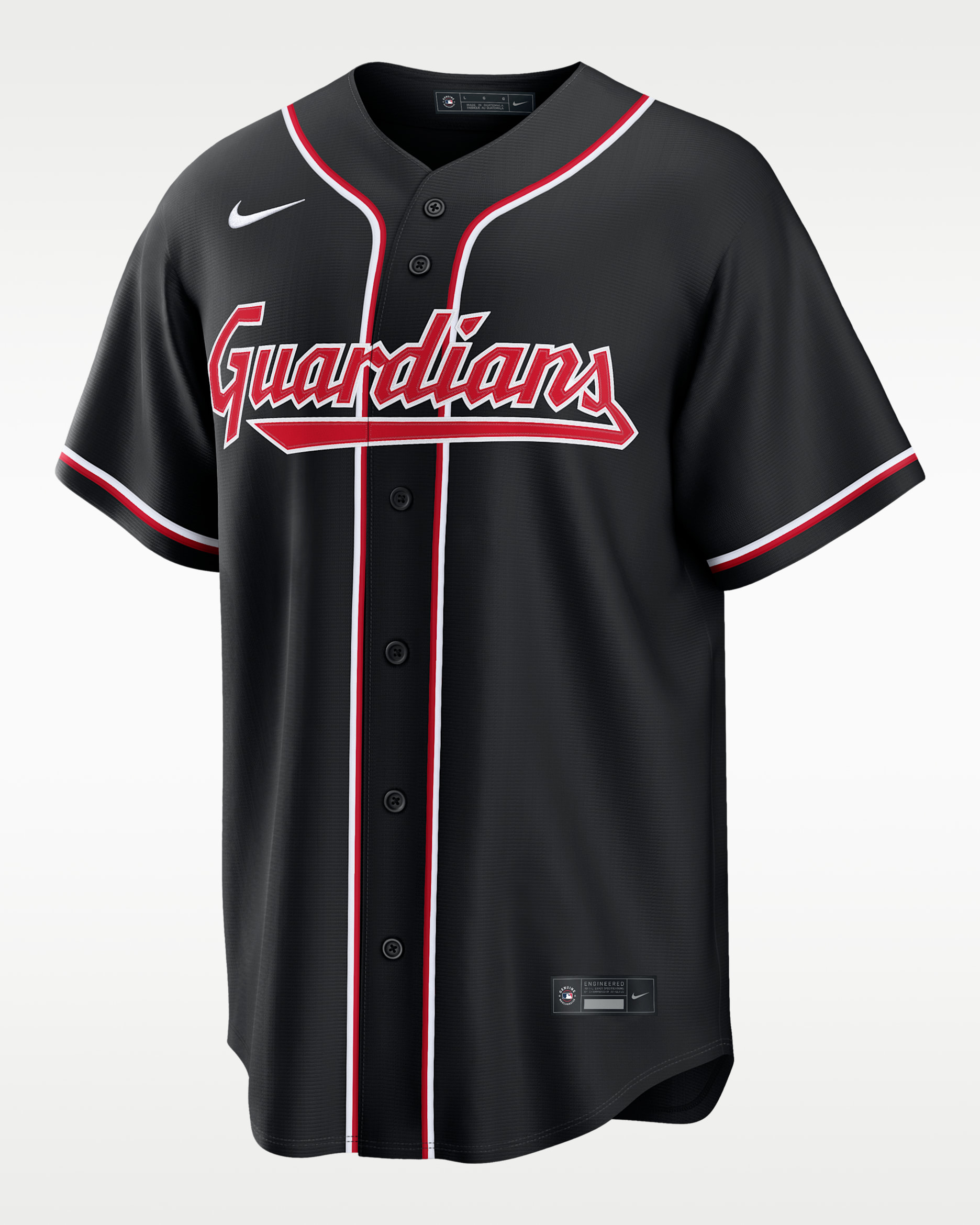 José Ramírez Cleveland Guardians Men's Nike MLB Replica Fashion Jersey - Black/Red
