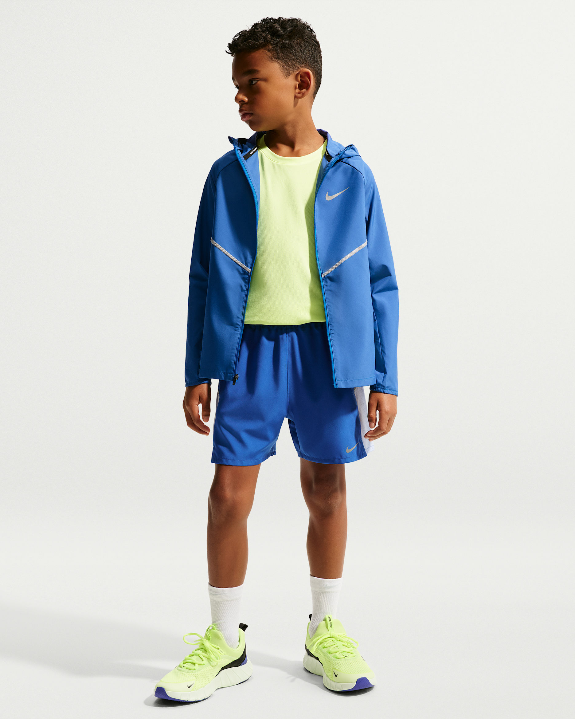 Träningsshorts Nike Miler Dri-FIT för ungdom - Game Royal/Aluminum