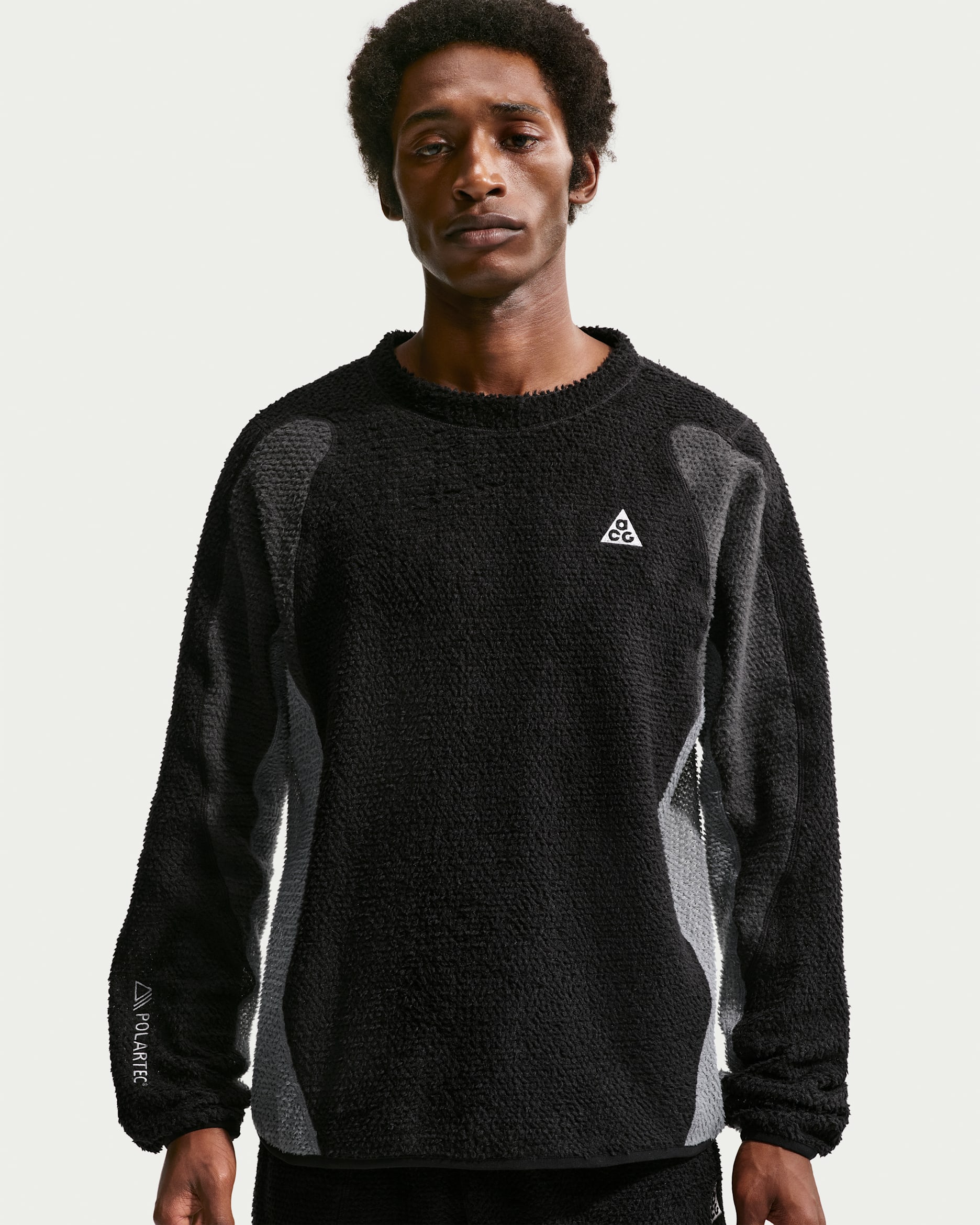 Bluza z półokrągłym dekoltem ACG „Wolf Lichen” - Czerń/Anthracite/Cool Grey/Summit White