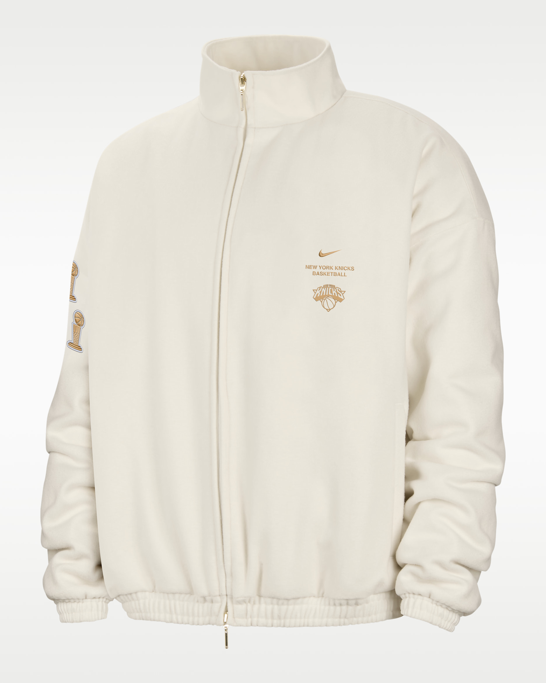 New York Knicks Men's Standard Issue Basketball Jacket - Sail