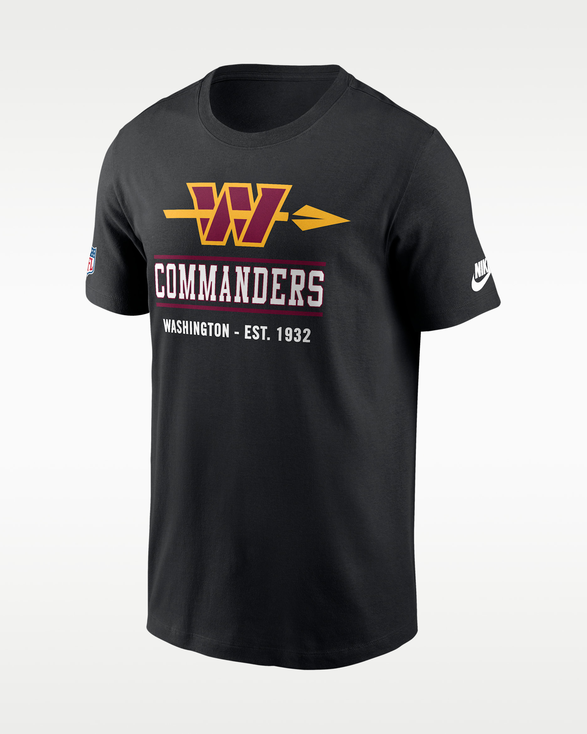 Washington Commanders Essential Men's Nike Dri-FIT NFL Long-Sleeve T-Shirt - Black